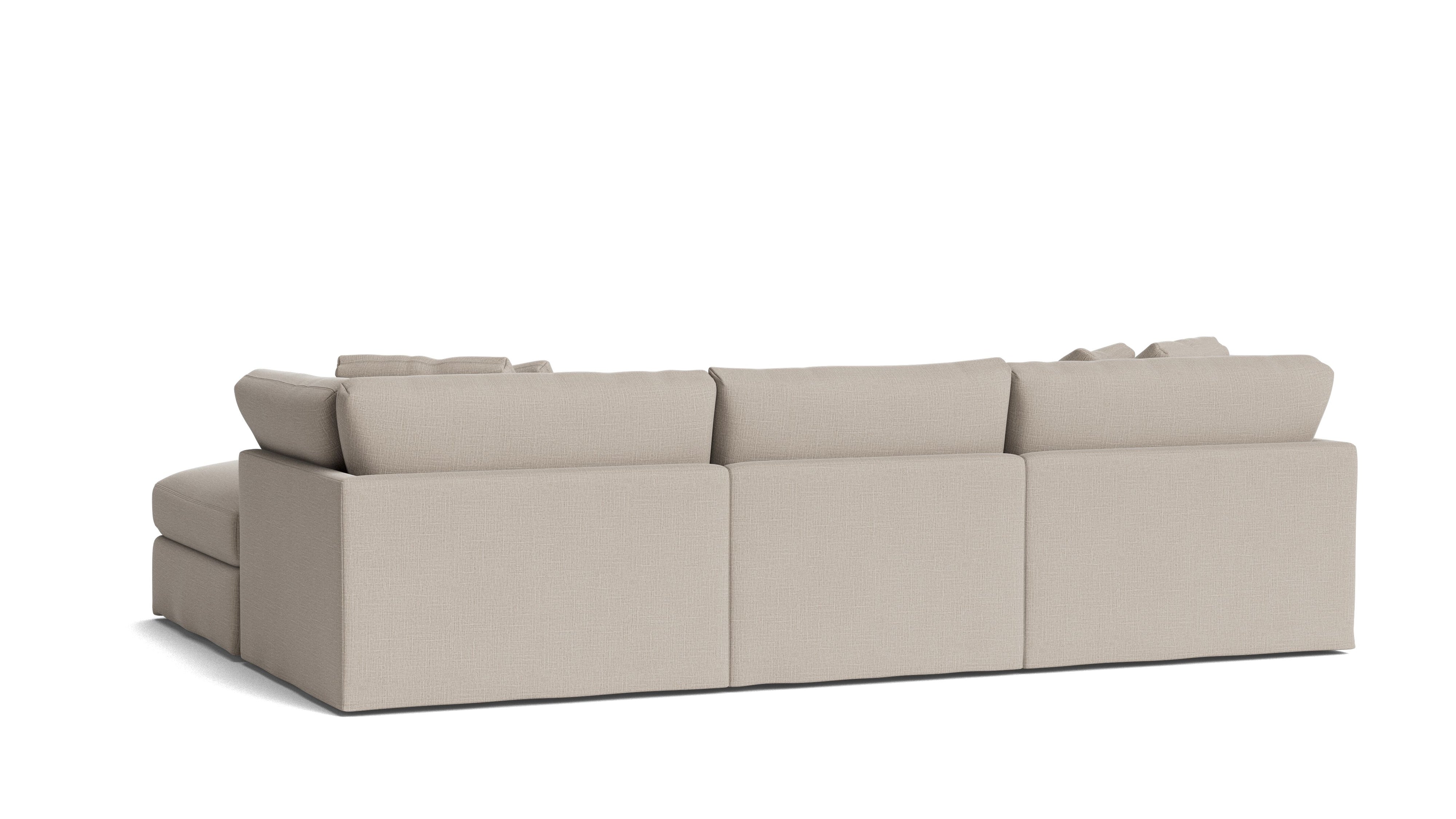 Get Together™ 5 - Piece Modular U - Shaped Sectional, Large, Light Pebble - Sundays Company CanadaSEC-YJ-041-029