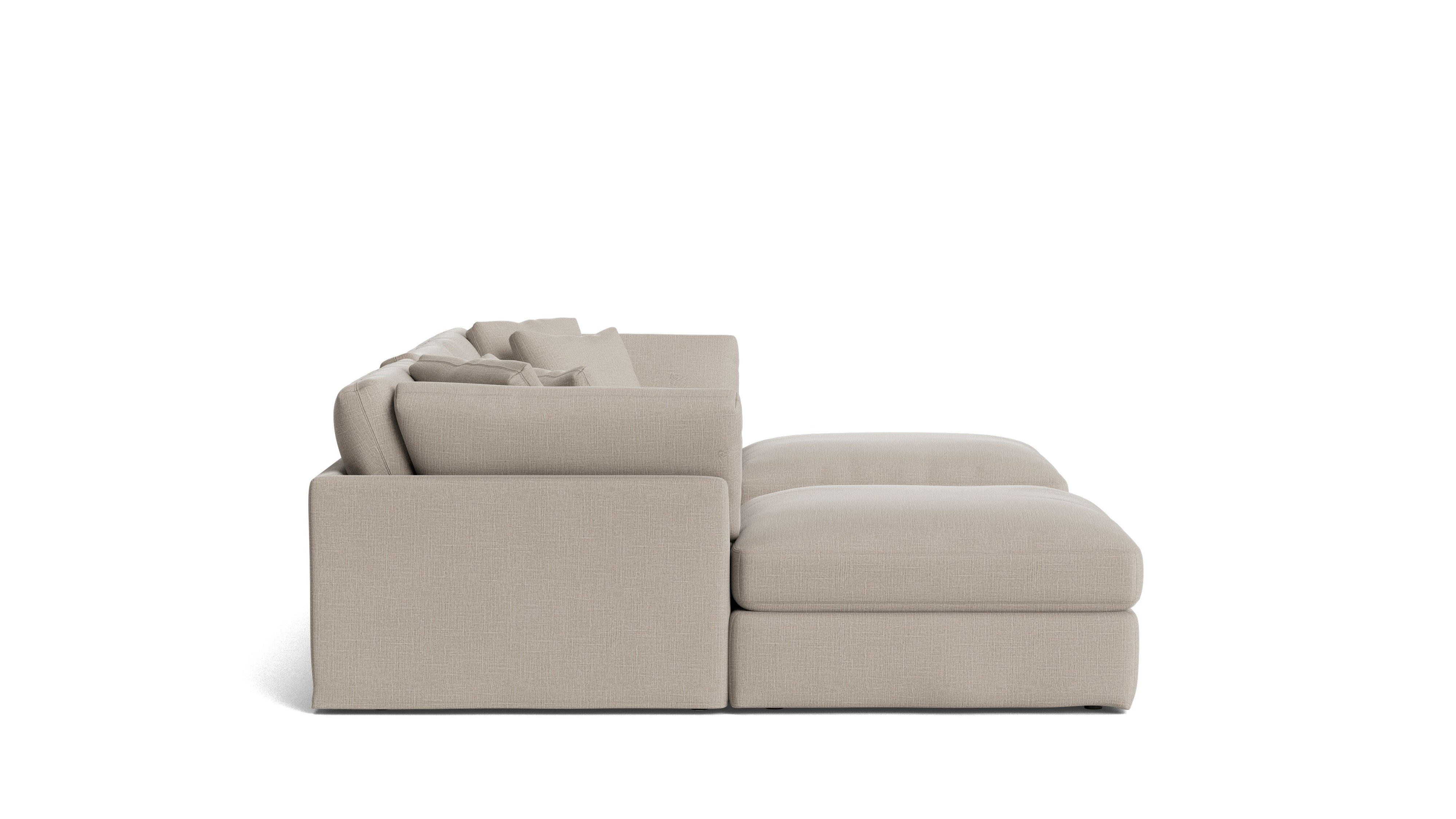 Get Together™ 5 - Piece Modular U - Shaped Sectional, Large, Light Pebble - Sundays Company CanadaSEC-YJ-041-029