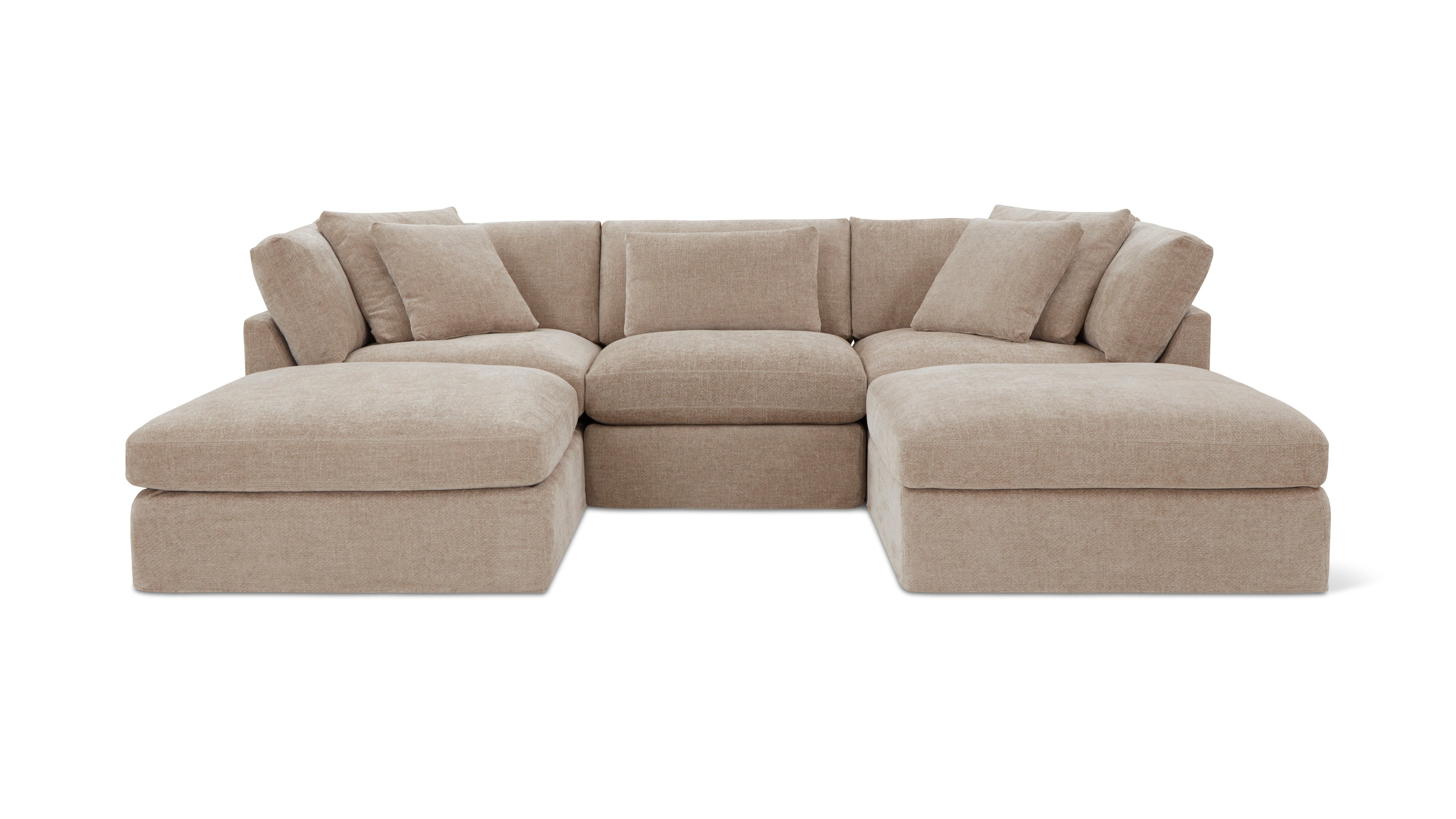 Get Together™ 5-Piece Modular U-Shaped Sectional, Large, Champagne - Image 1