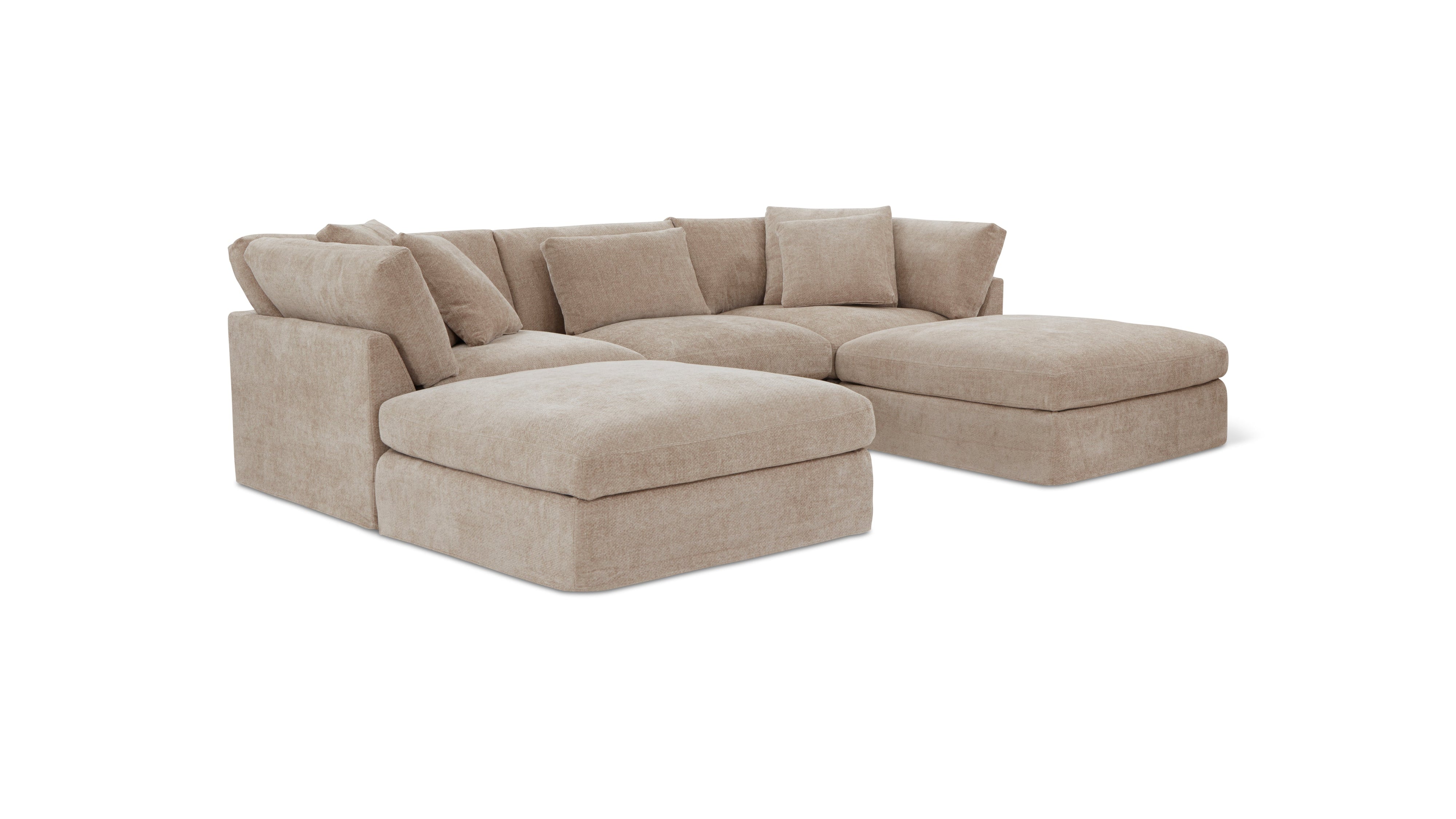 Get Together™ 5-Piece Modular U-Shaped Sectional, Large, Champagne - Image 11