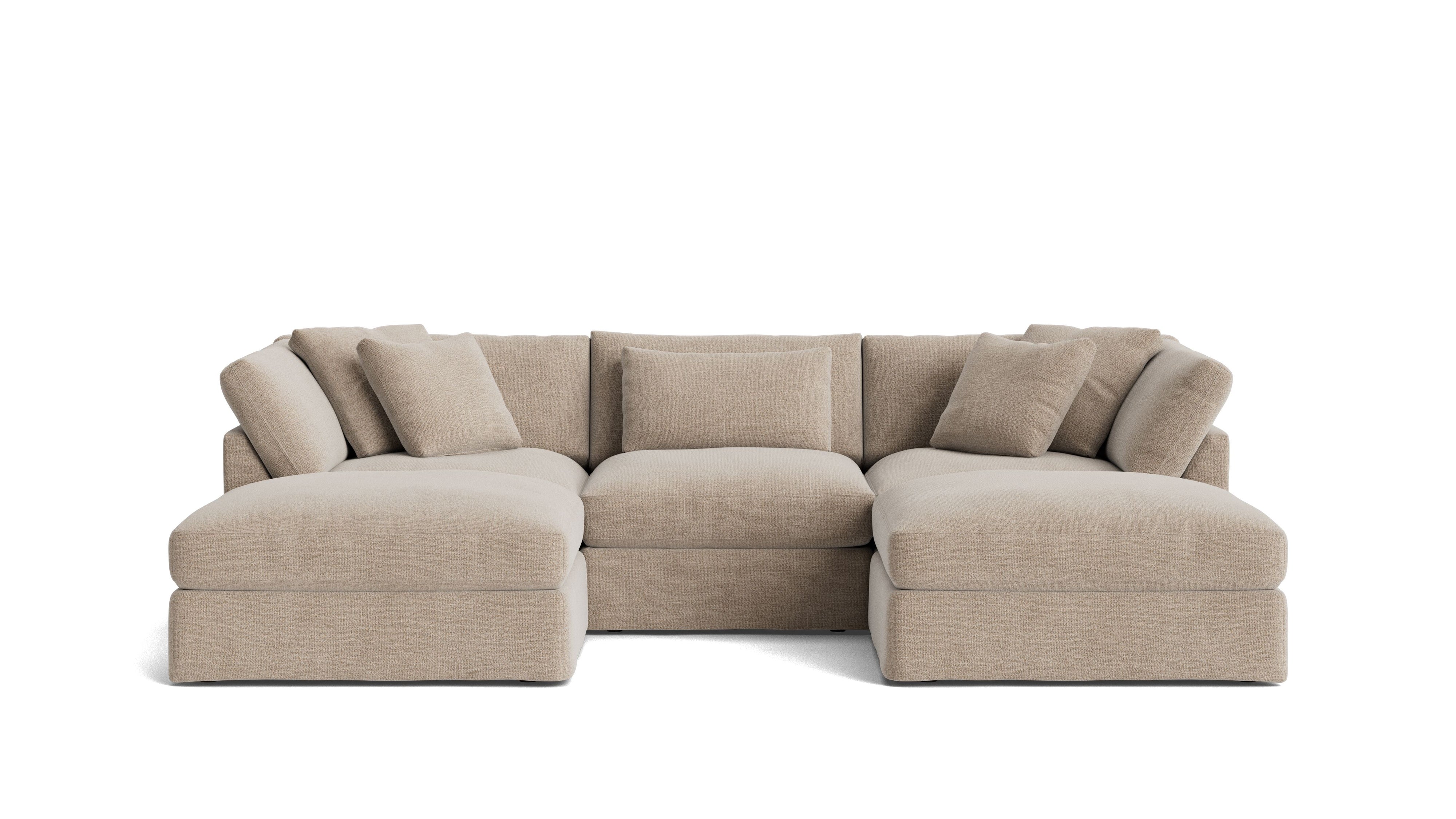 Get Together™ 5 - Piece Modular U - Shaped Sectional, Large, Champagne - Sundays Company CanadaSEC-YJ-041-041