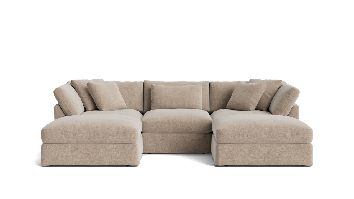 Get Together™ 5-Piece Modular U-Shaped Sectional, Large, Champagne