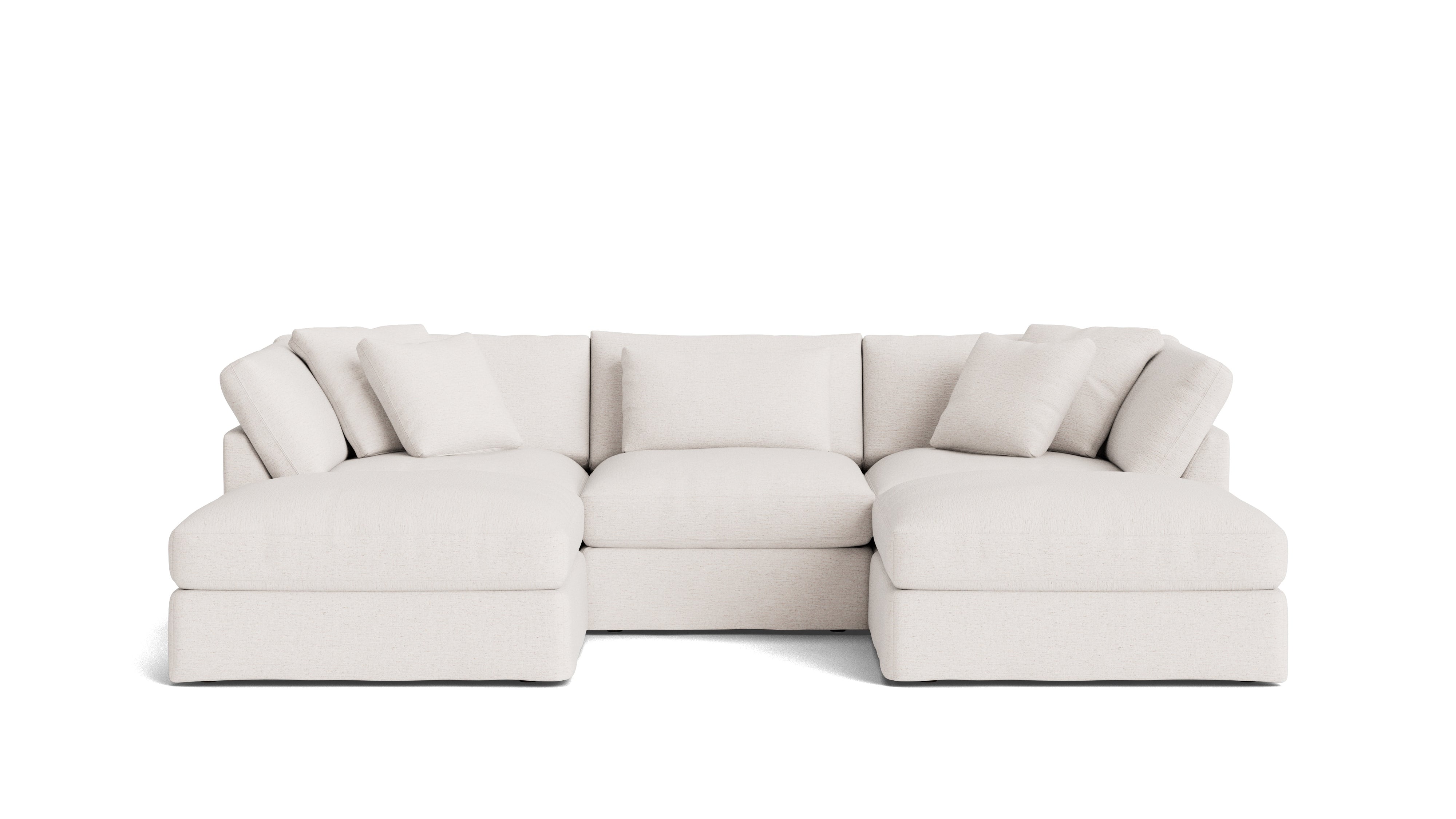Get Together™ 5-Piece Modular U-Shaped Sectional, Large, Nomad Snow