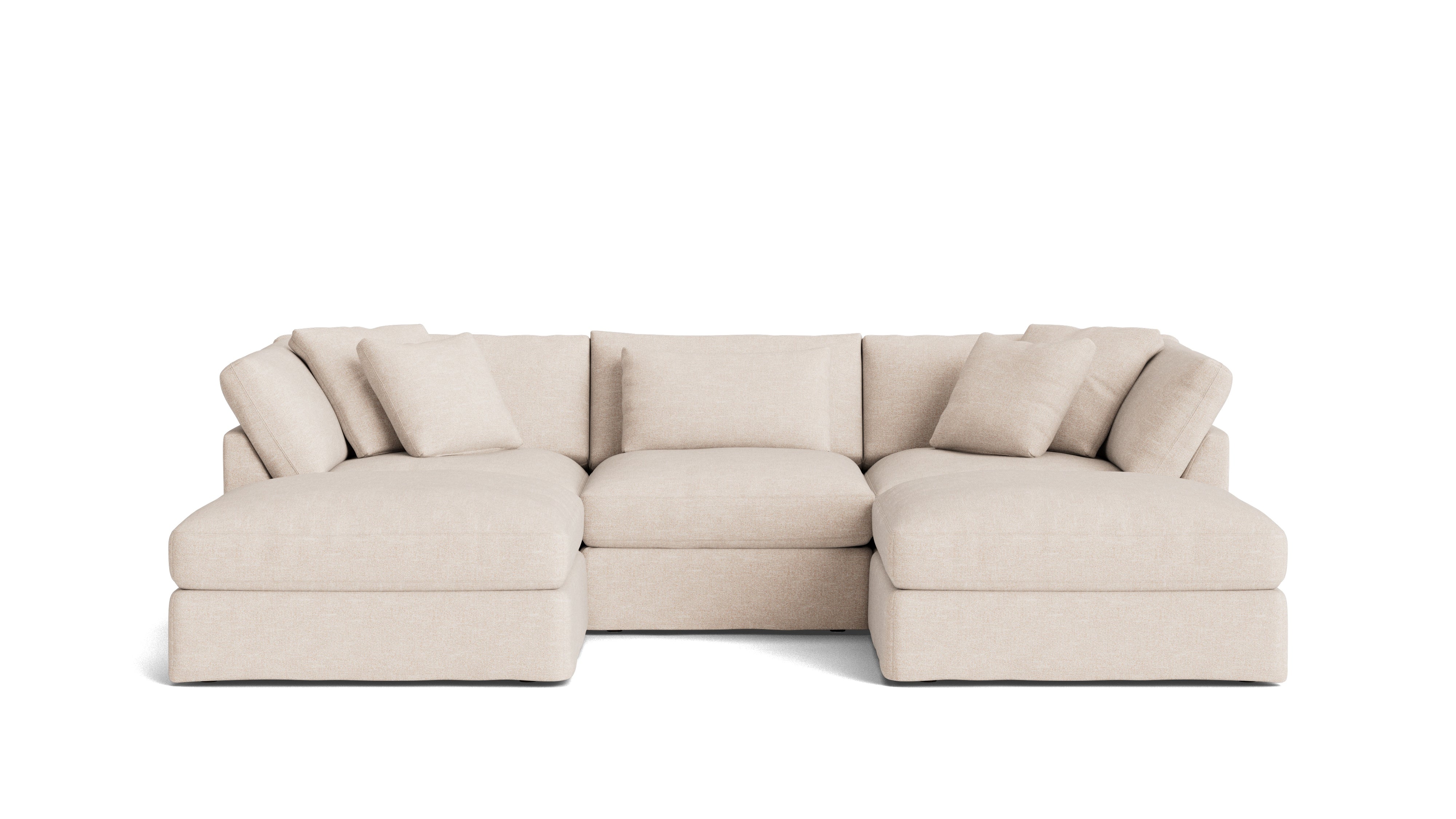 Get Together™ 5-Piece Modular U-Shaped Sectional, Large, Sunbeam
