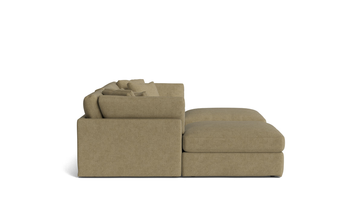 Get Together™ 5-Piece Modular U-Shaped Sectional, Large, Olive — alternate view