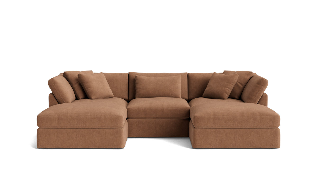 Get Together™ 5-Piece Modular U-Shaped Sectional, Large, Spice