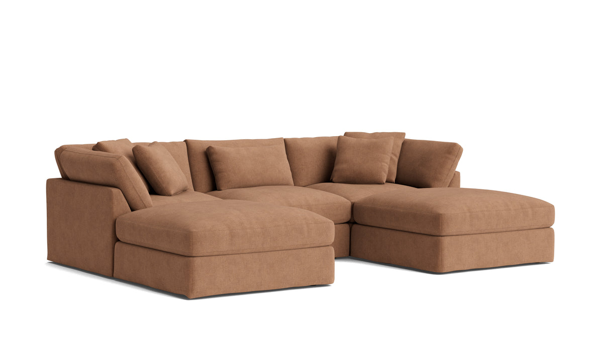 Get Together™ 5-Piece Modular U-Shaped Sectional, Large, Spice