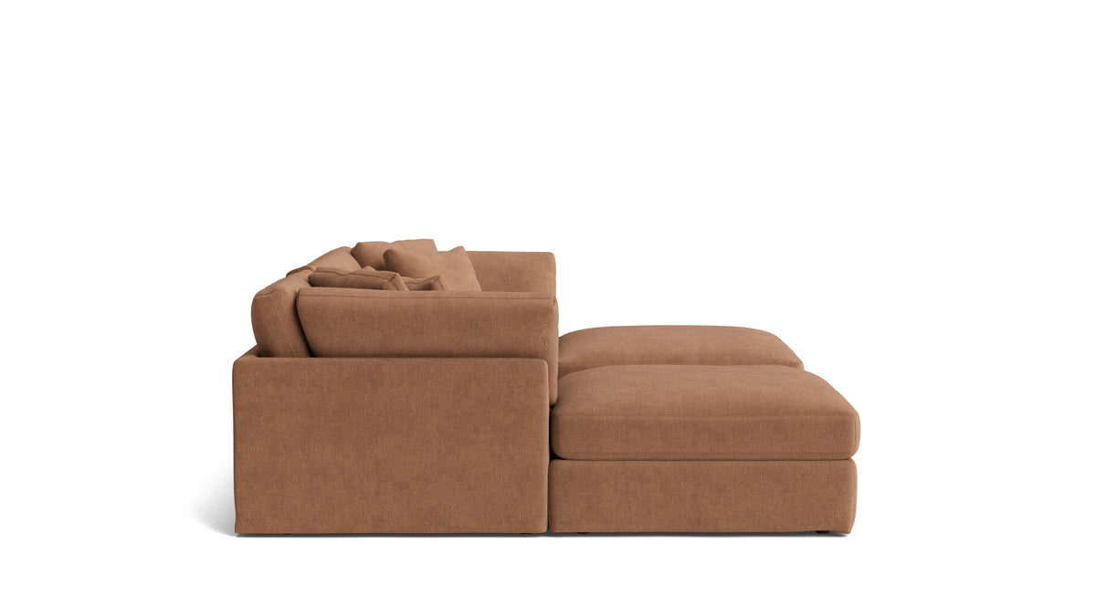 Get Together™ 5-Piece Modular U-Shaped Sectional, Large, Spice