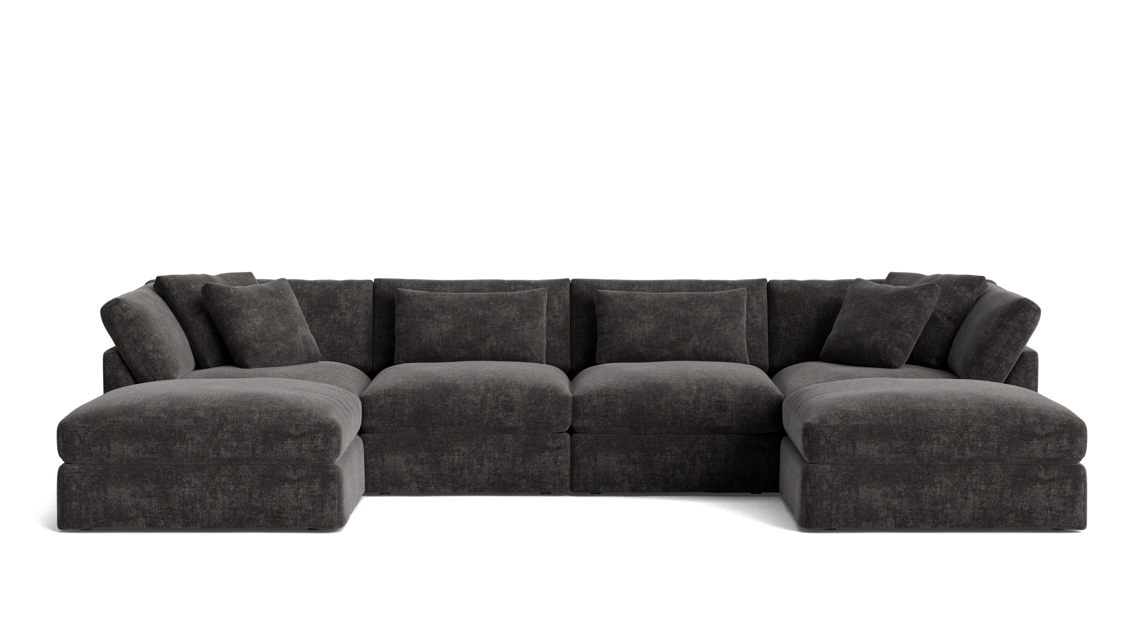 Get Together™ 6-Piece Modular U-Shaped Sectional, Large, Truffle