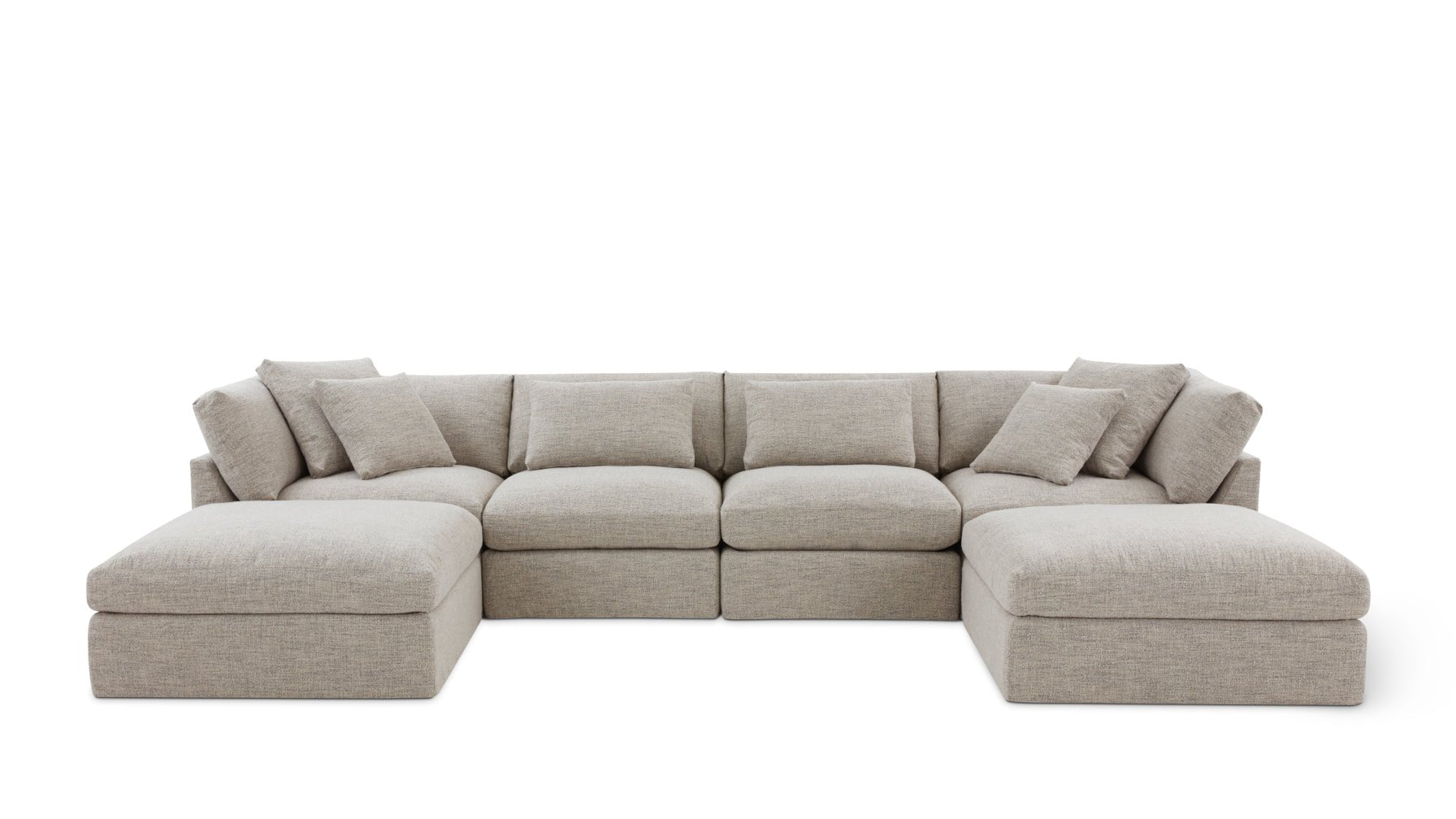 Get Together™ 6-Piece Modular U-Shaped Sectional, Large, Oatmeal - Image 1