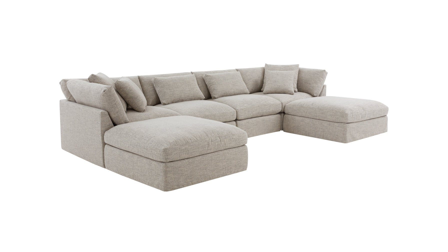 Get Together™ 6-Piece Modular U-Shaped Sectional, Large, Oatmeal - Image 10