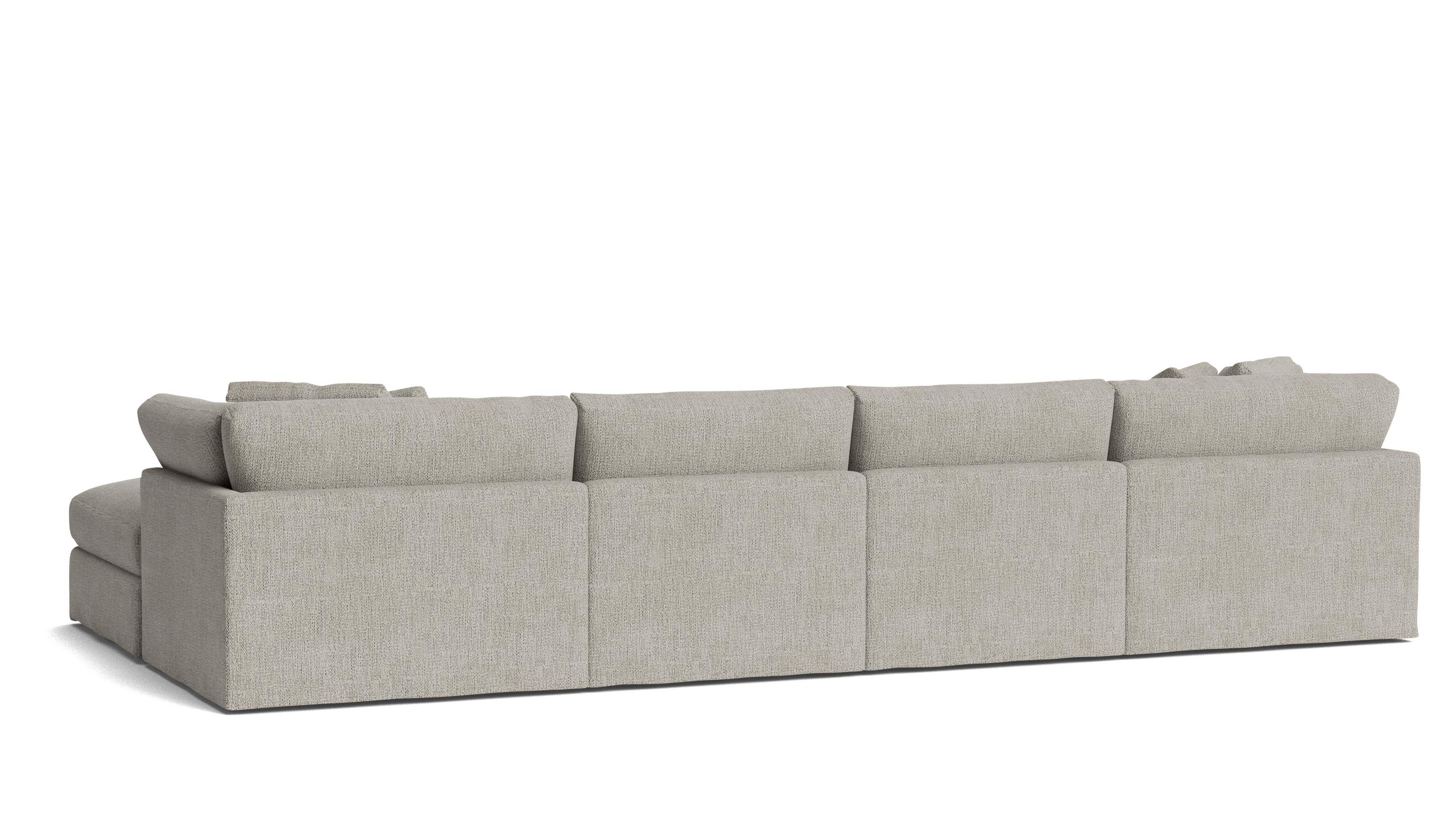 Get Together™ 6 - Piece Modular U - Shaped Sectional, Large, Oatmeal - Sundays Company CanadaSEC-YJ-042-007