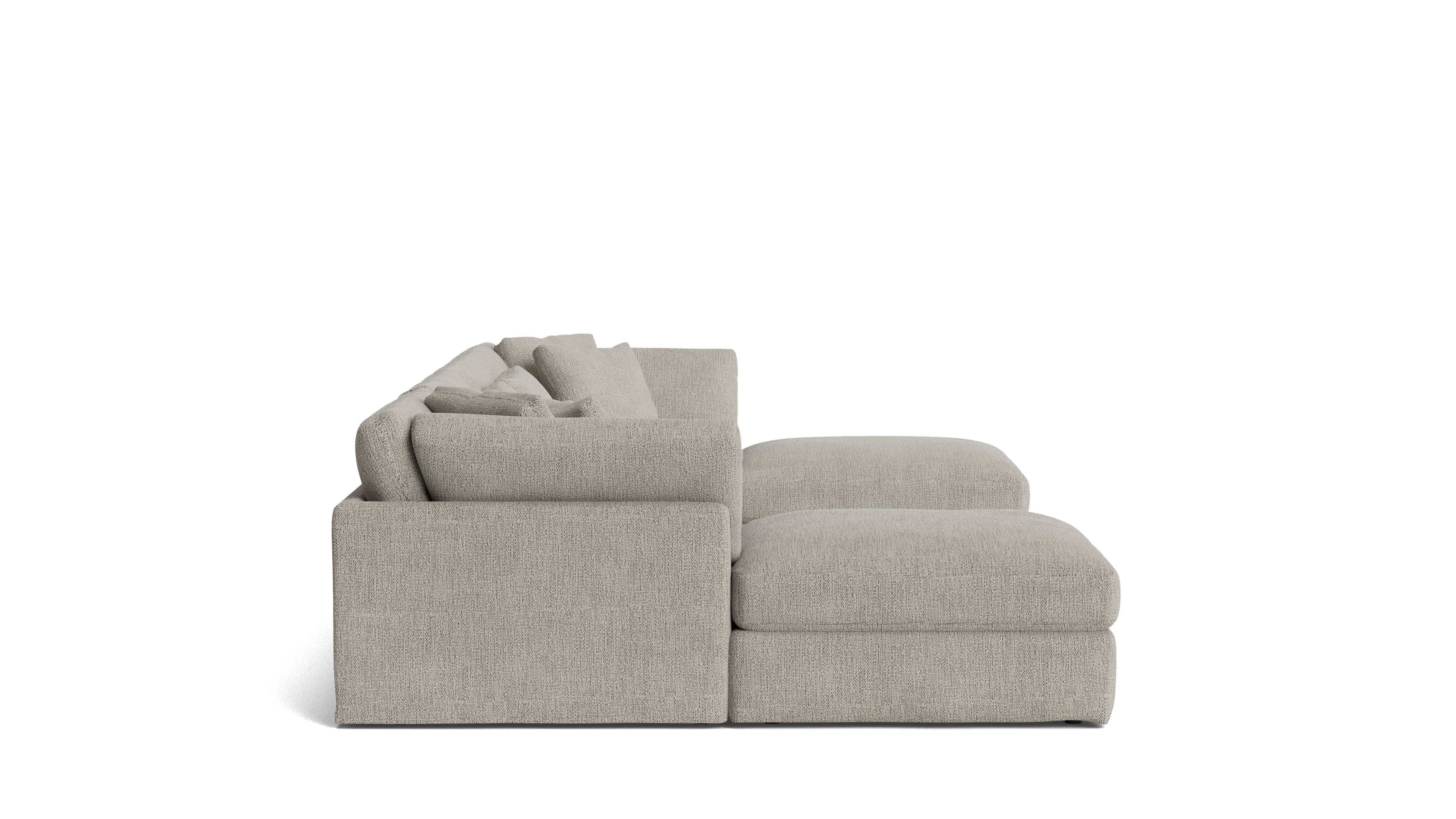 Get Together™ 6 - Piece Modular U - Shaped Sectional, Large, Oatmeal - Sundays Company CanadaSEC-YJ-042-007