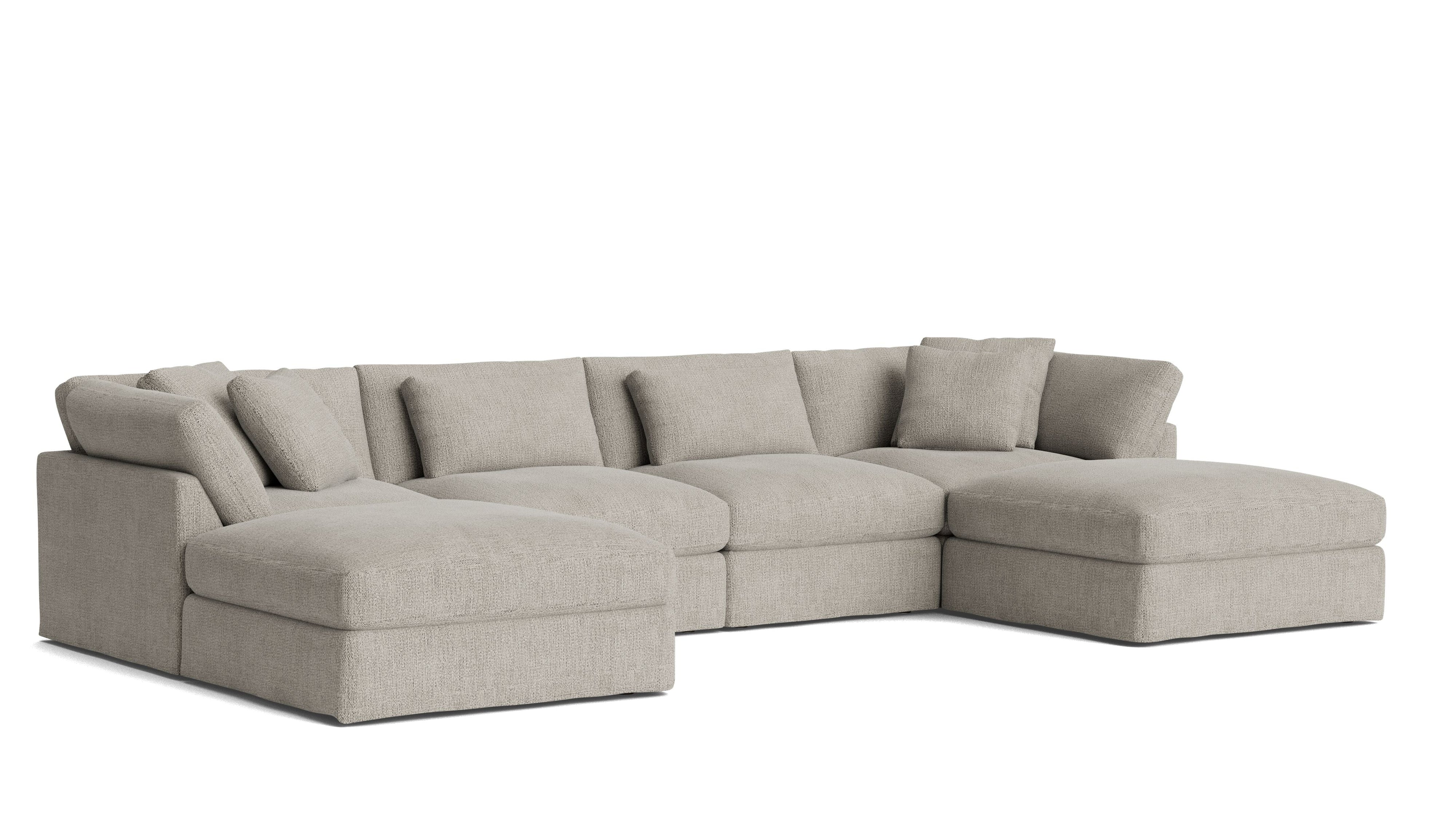 Get Together™ 6-Piece Modular U-Shaped Sectional, Large, Oatmeal