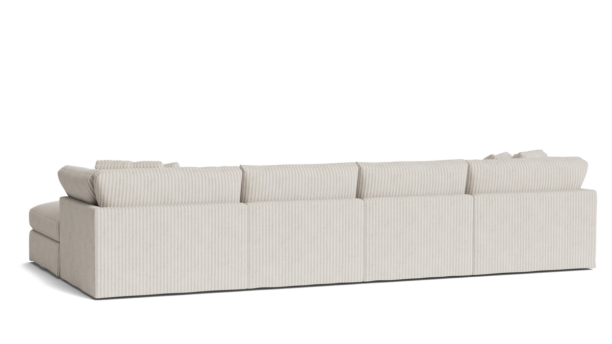 Get Together™ 6-Piece Modular U-Shaped Sectional, Large, Newport Stripe — alternate view