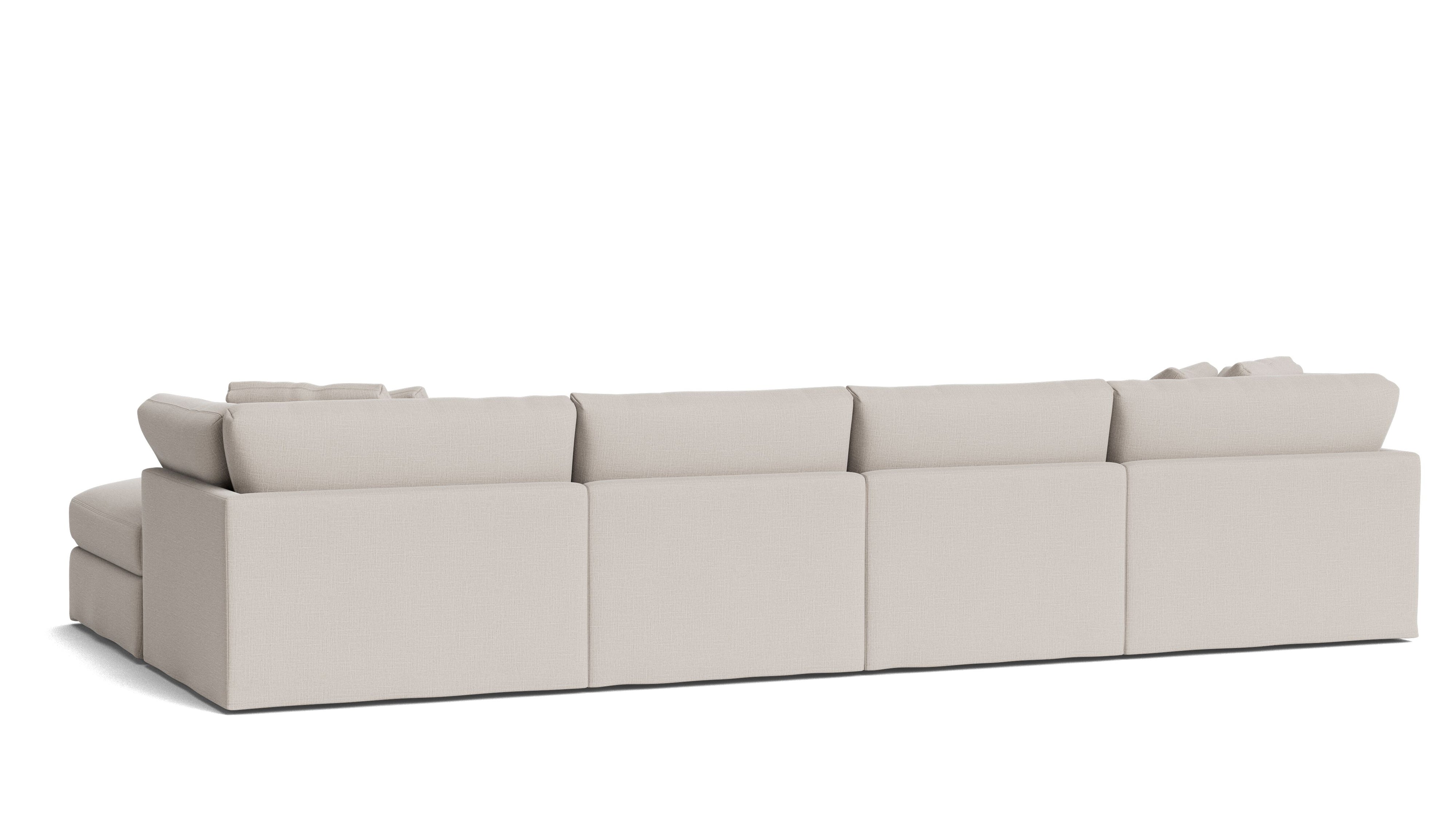 Get Together™ 6 - Piece Modular U - Shaped Sectional, Large, Clay - Sundays Company CanadaSEC-YJ-042-015