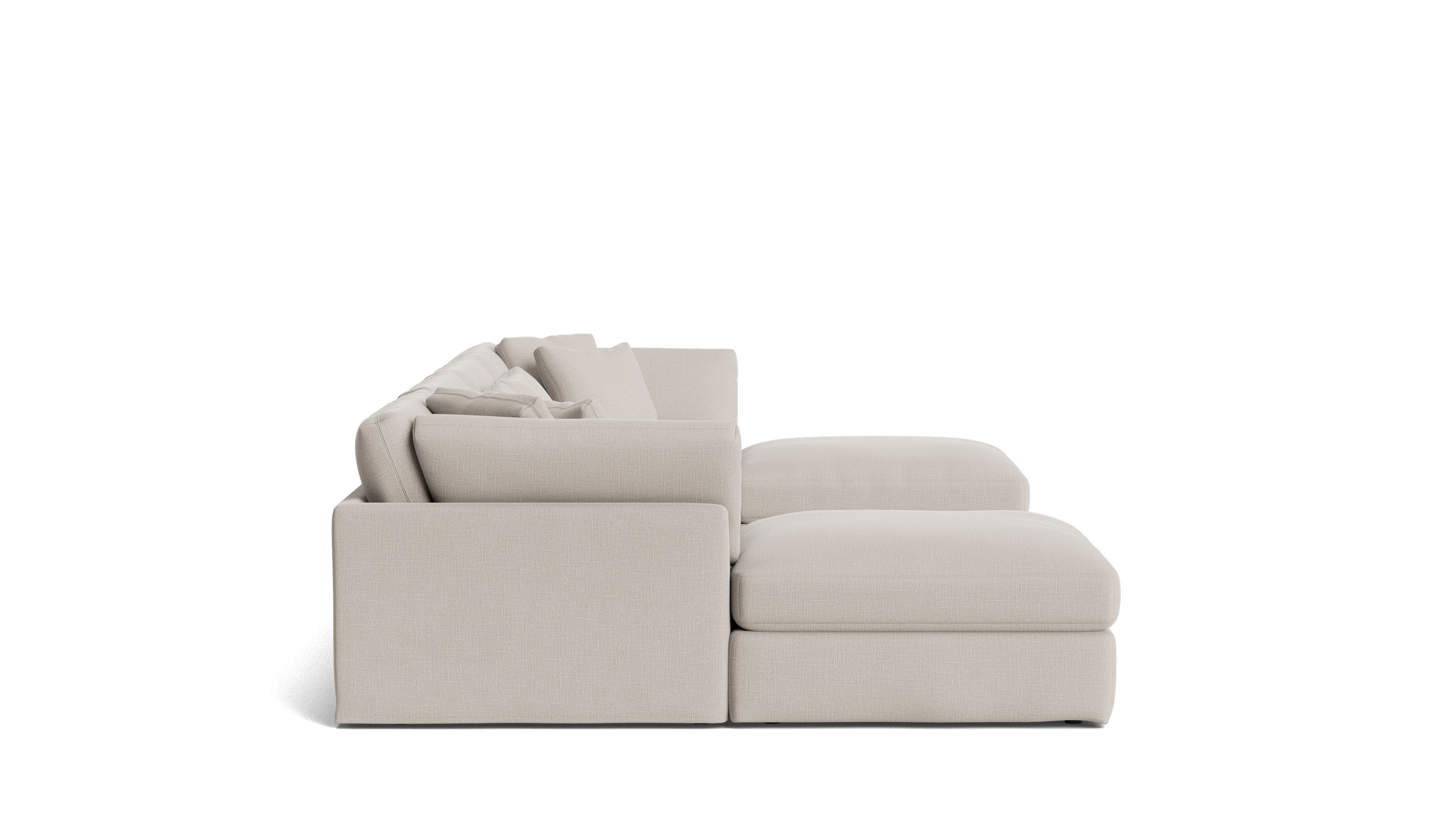Get Together™ 6 - Piece Modular U - Shaped Sectional, Large, Clay - Sundays Company CanadaSEC-YJ-042-015