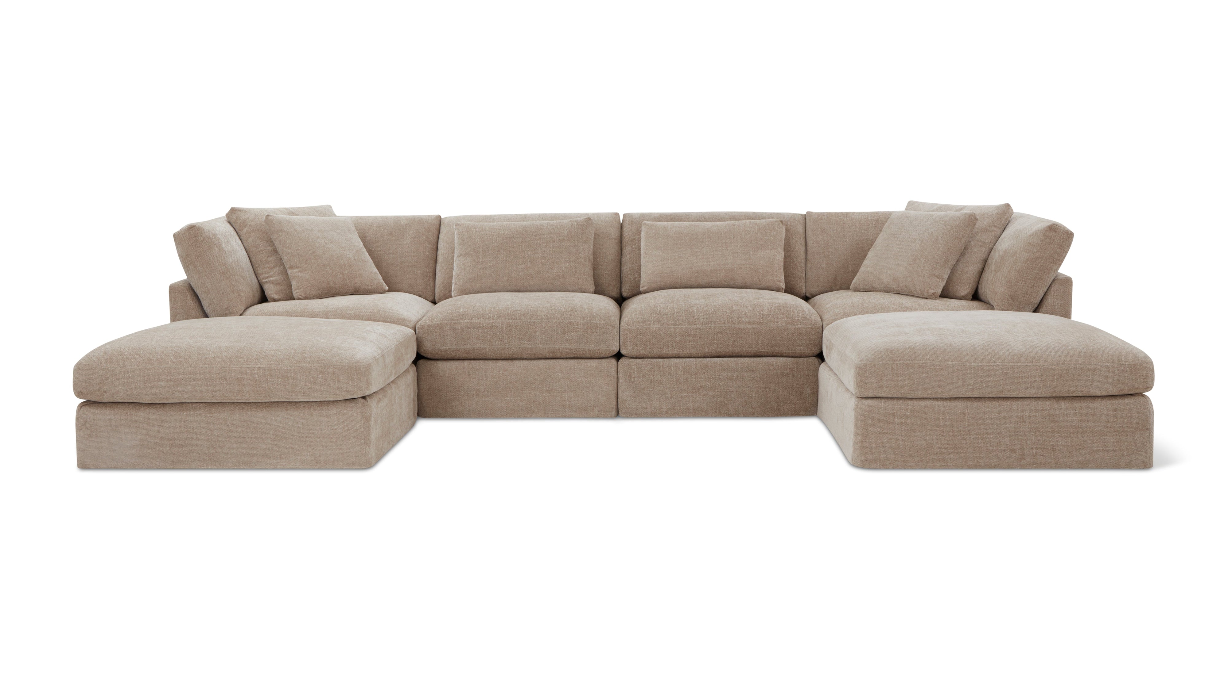 Get Together™ 6-Piece Modular U-Shaped Sectional, Large, Champagne - Image 1