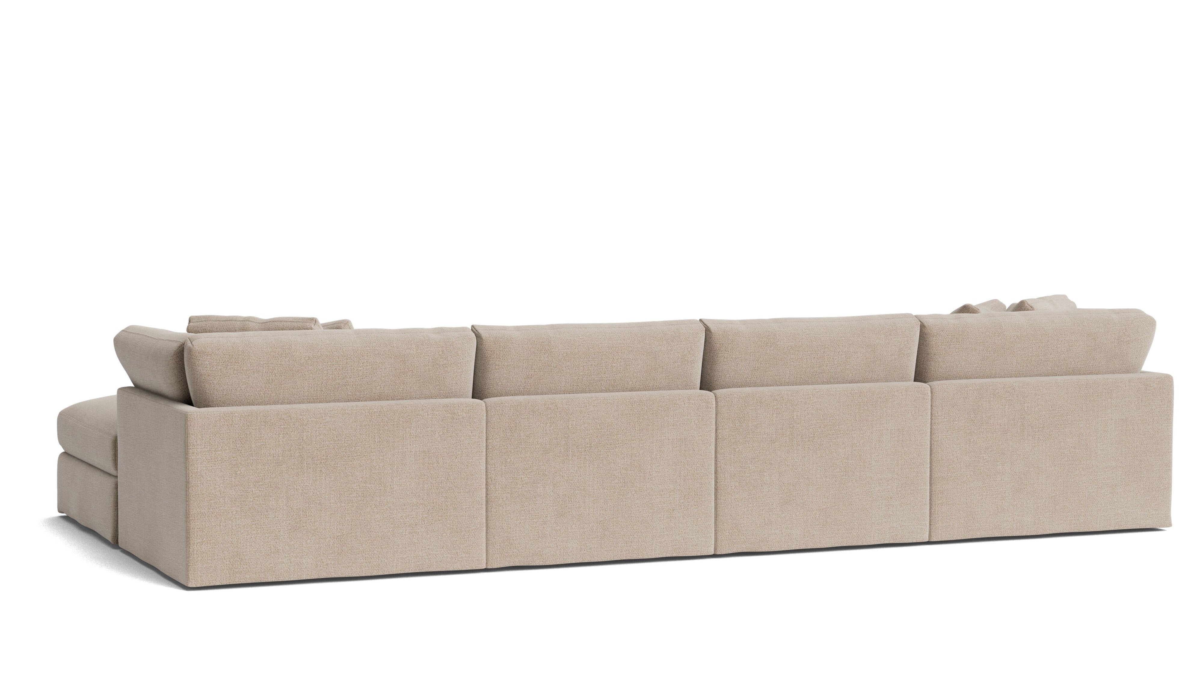Get Together™ 6 - Piece Modular U - Shaped Sectional, Large, Champagne - Sundays Company CanadaSEC-YJ-042-041