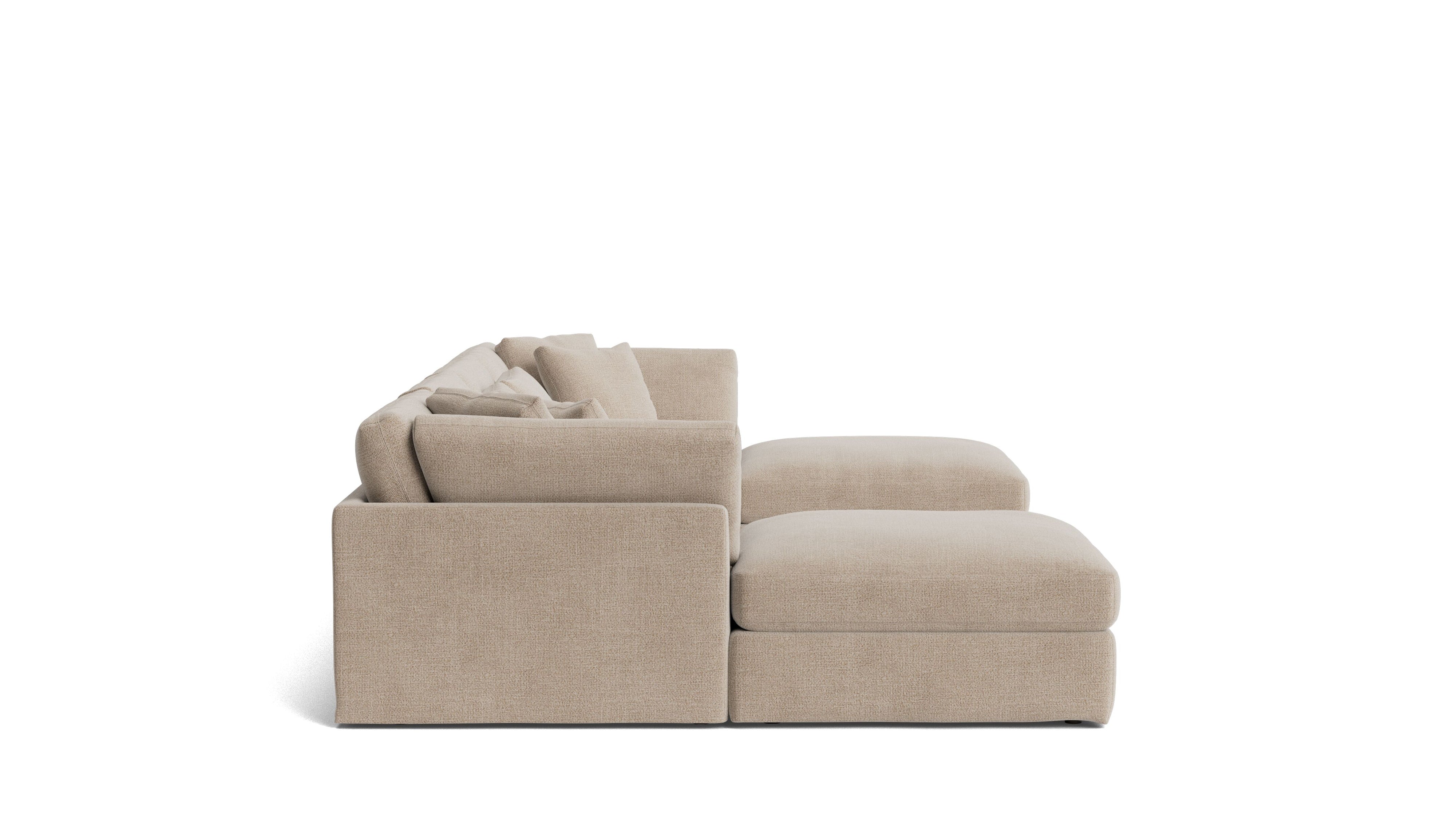 Get Together™ 6 - Piece Modular U - Shaped Sectional, Large, Champagne - Sundays Company CanadaSEC-YJ-042-041