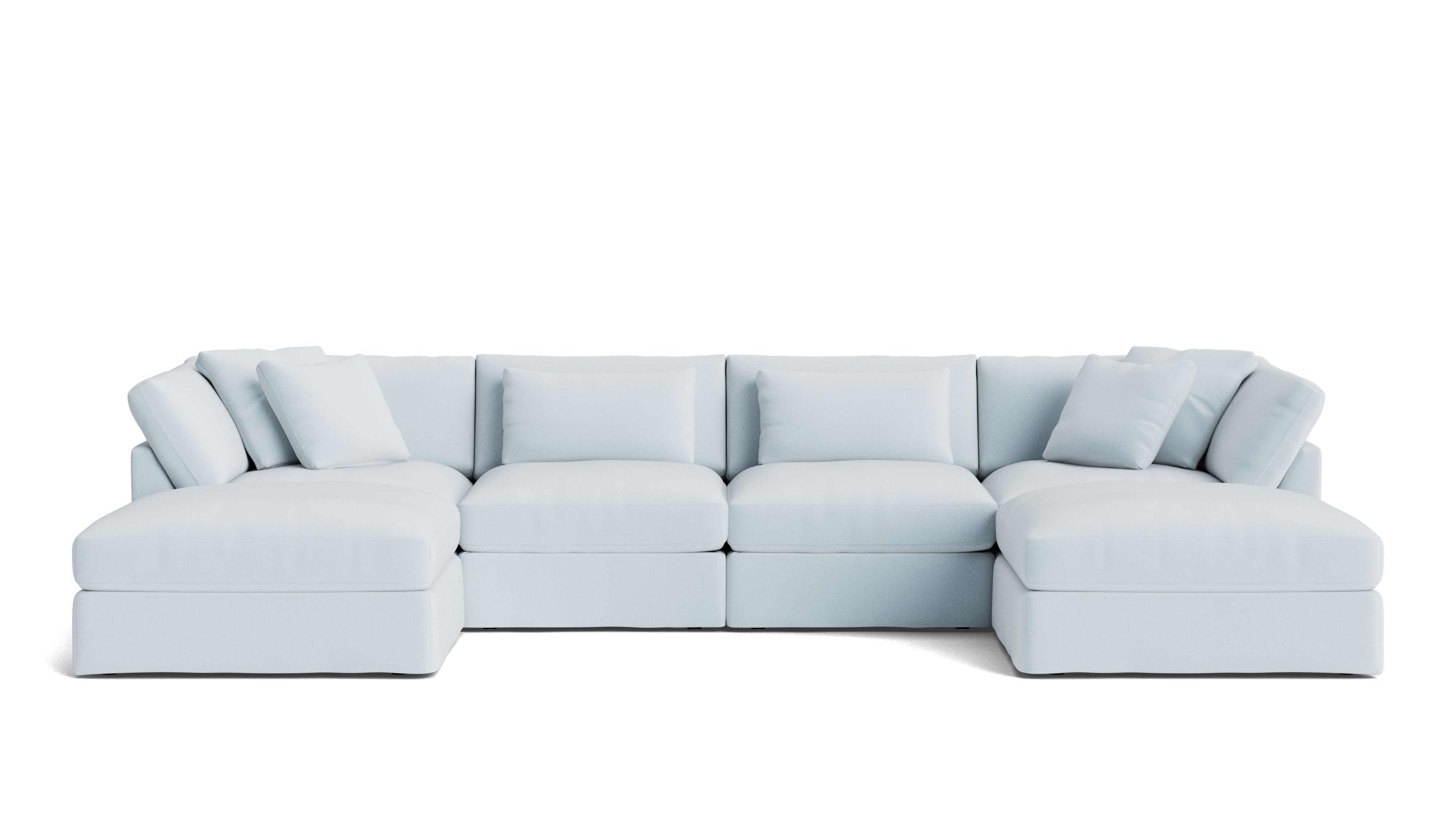 Get Together™ 6-Piece Modular U-Shaped Sectional, Large, Cove