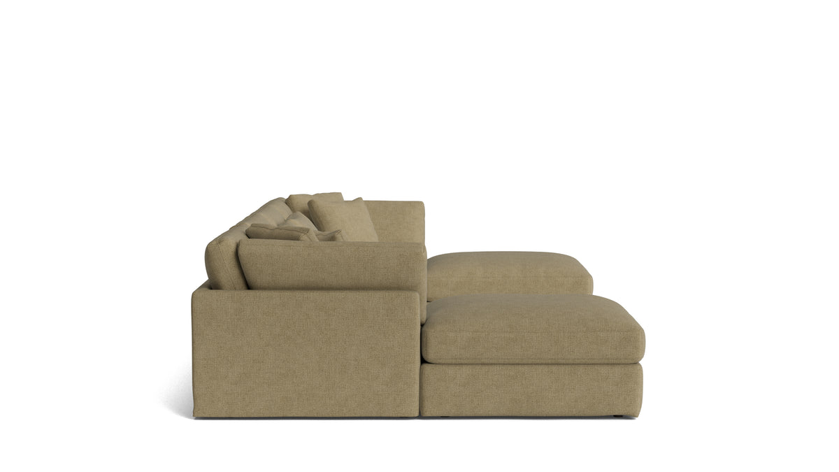 Get Together™ 6-Piece Modular U-Shaped Sectional, Large, Olive — alternate view