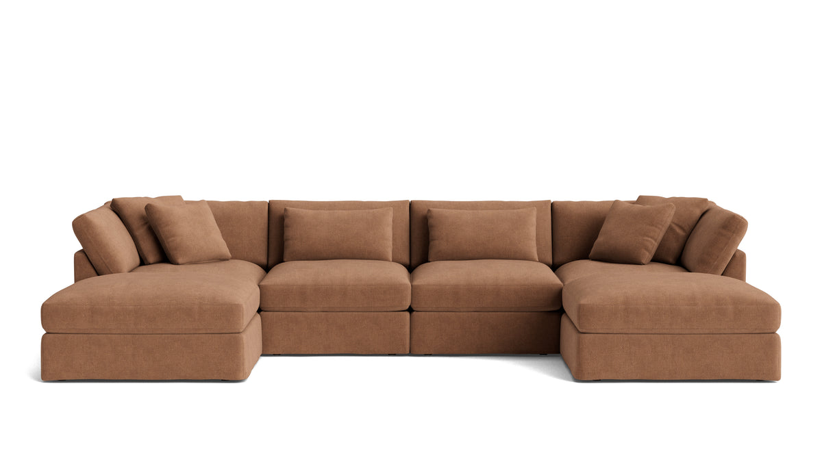 Get Together™ 6-Piece Modular U-Shaped Sectional, Large, Spice
