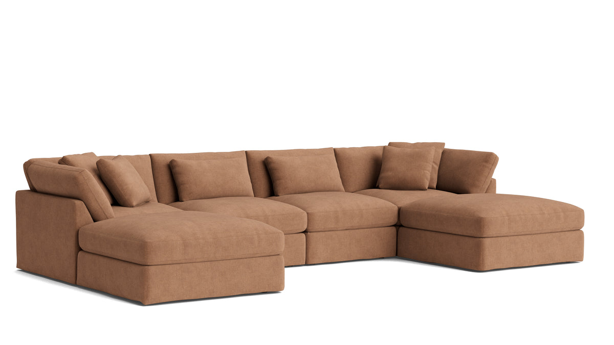 Get Together™ 6-Piece Modular U-Shaped Sectional, Large, Spice — alternate view