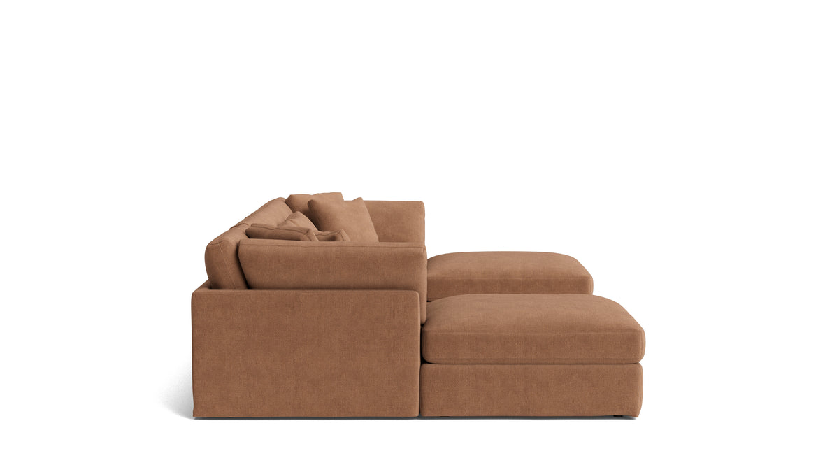 Get Together™ 6-Piece Modular U-Shaped Sectional, Large, Spice — alternate view