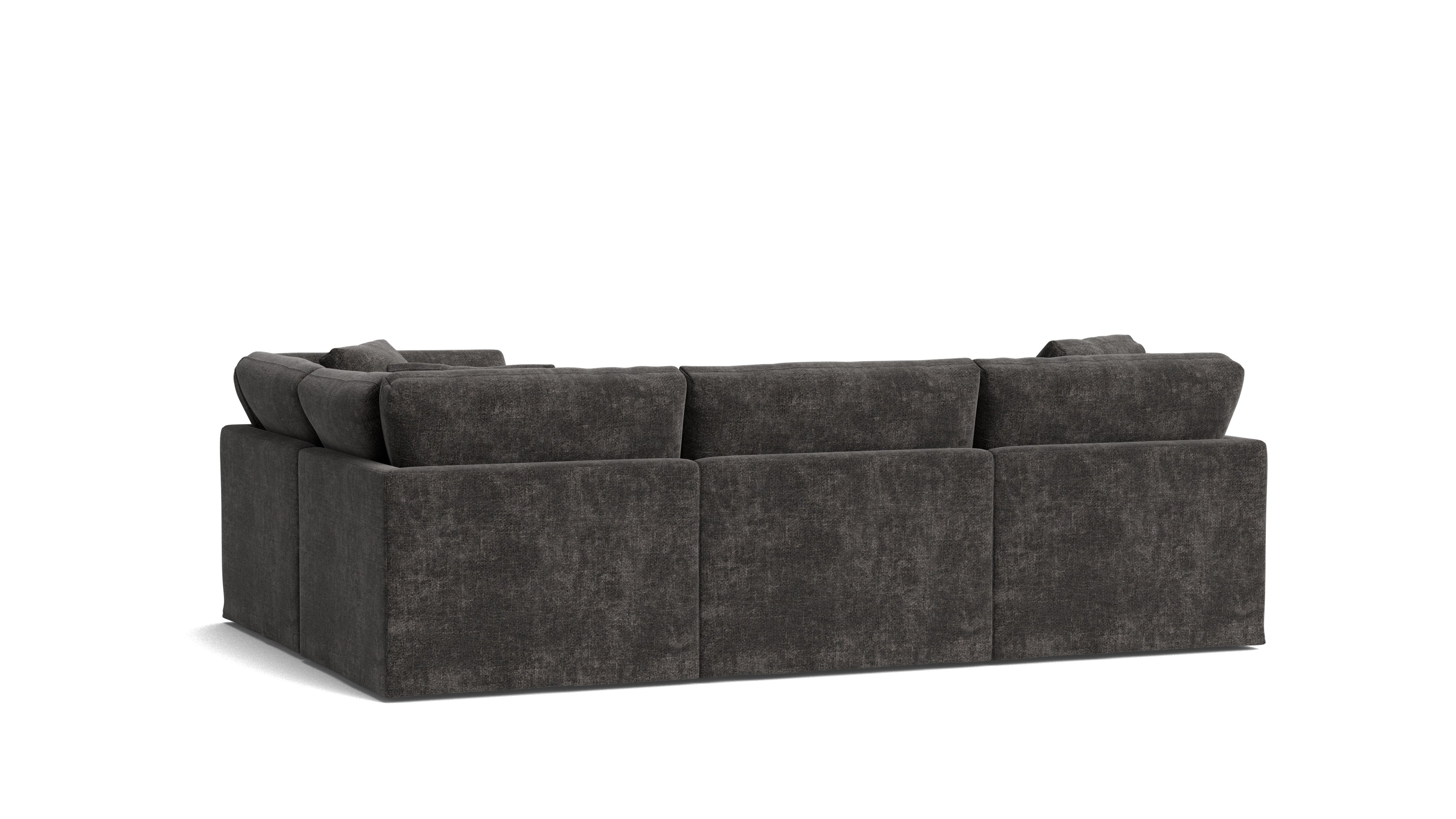 Get Together™ 4 - Piece Modular Sectional Closed, Standard, Truffle - Sundays Company CanadaSEC-YJ-043-003