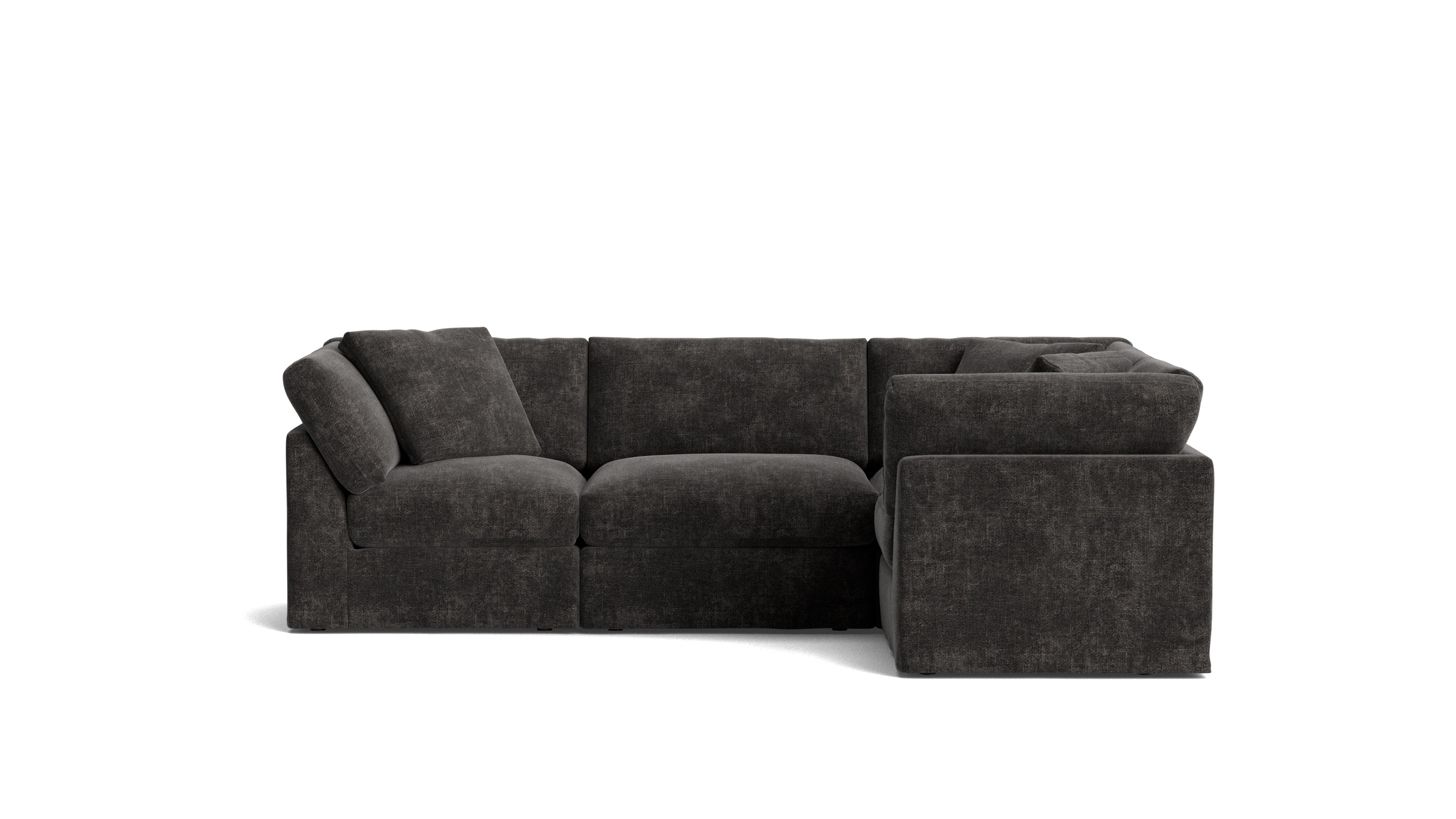 Get Together™ 4 - Piece Modular Sectional Closed, Standard, Truffle - Sundays Company CanadaSEC-YJ-043-003