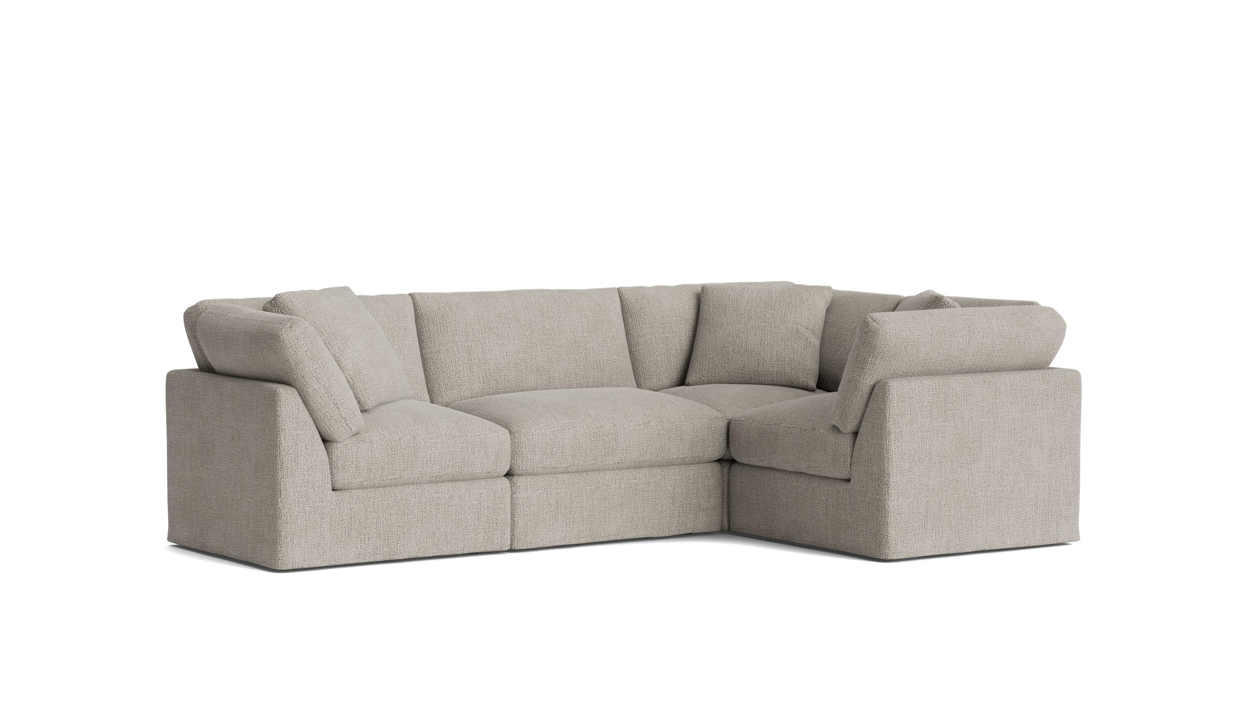 Get Together™ 4 - Piece Modular Sectional Closed, Standard, Oatmeal - Sundays Company CanadaSEC-YJ-043-007