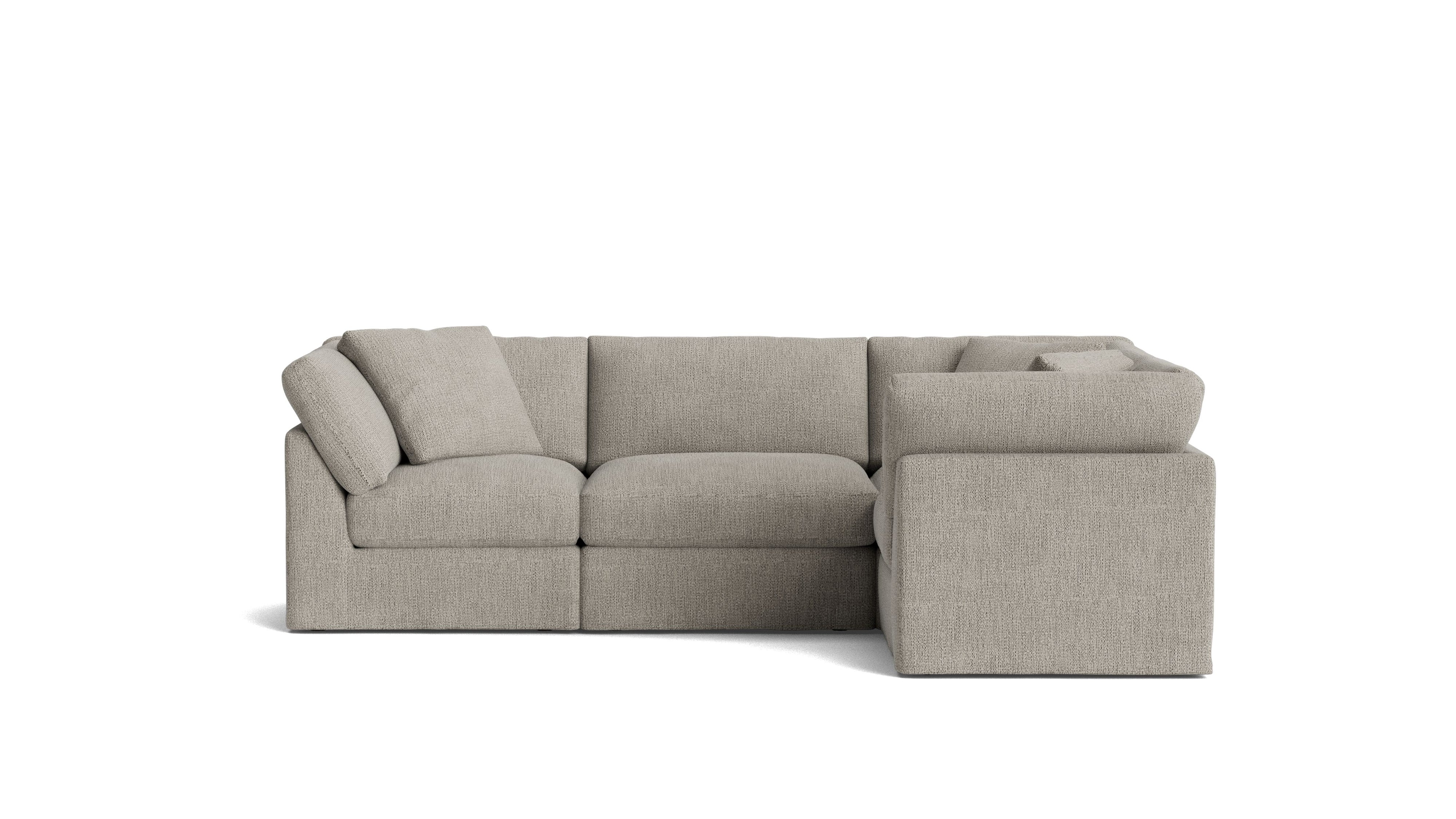 Get Together™ 4 - Piece Modular Sectional Closed, Standard, Oatmeal - Sundays Company CanadaSEC-YJ-043-007