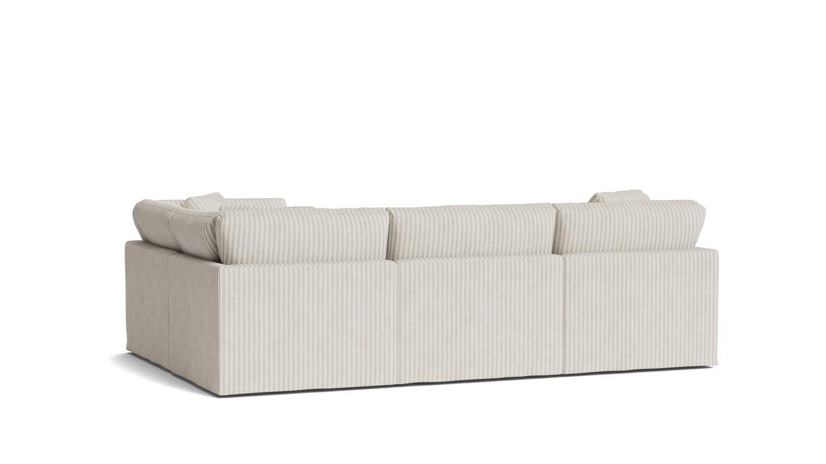 Get Together™ 4-Piece Modular Sectional Closed, Standard, Newport Stripe — alternate view