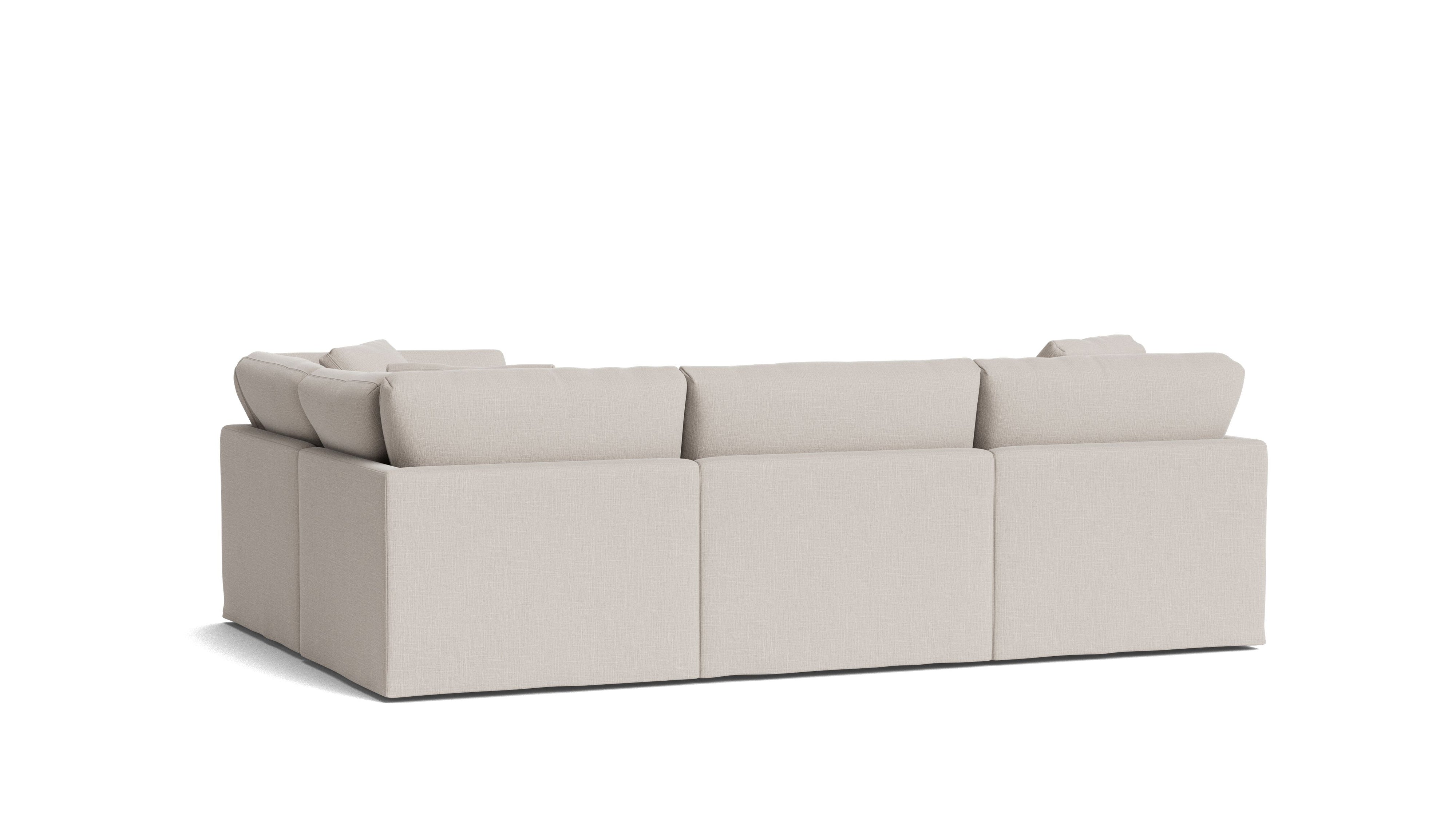 Get Together™ 4 - Piece Modular Sectional Closed, Standard, Clay - Sundays Company CanadaSEC-YJ-043-015