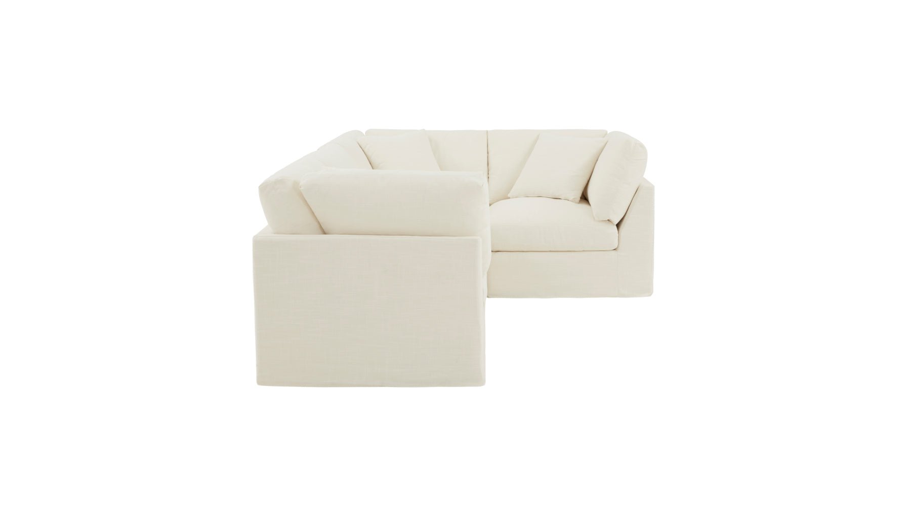 Get Together™ 4-Piece Modular Sectional Closed, Standard, Cream Linen - Image 10