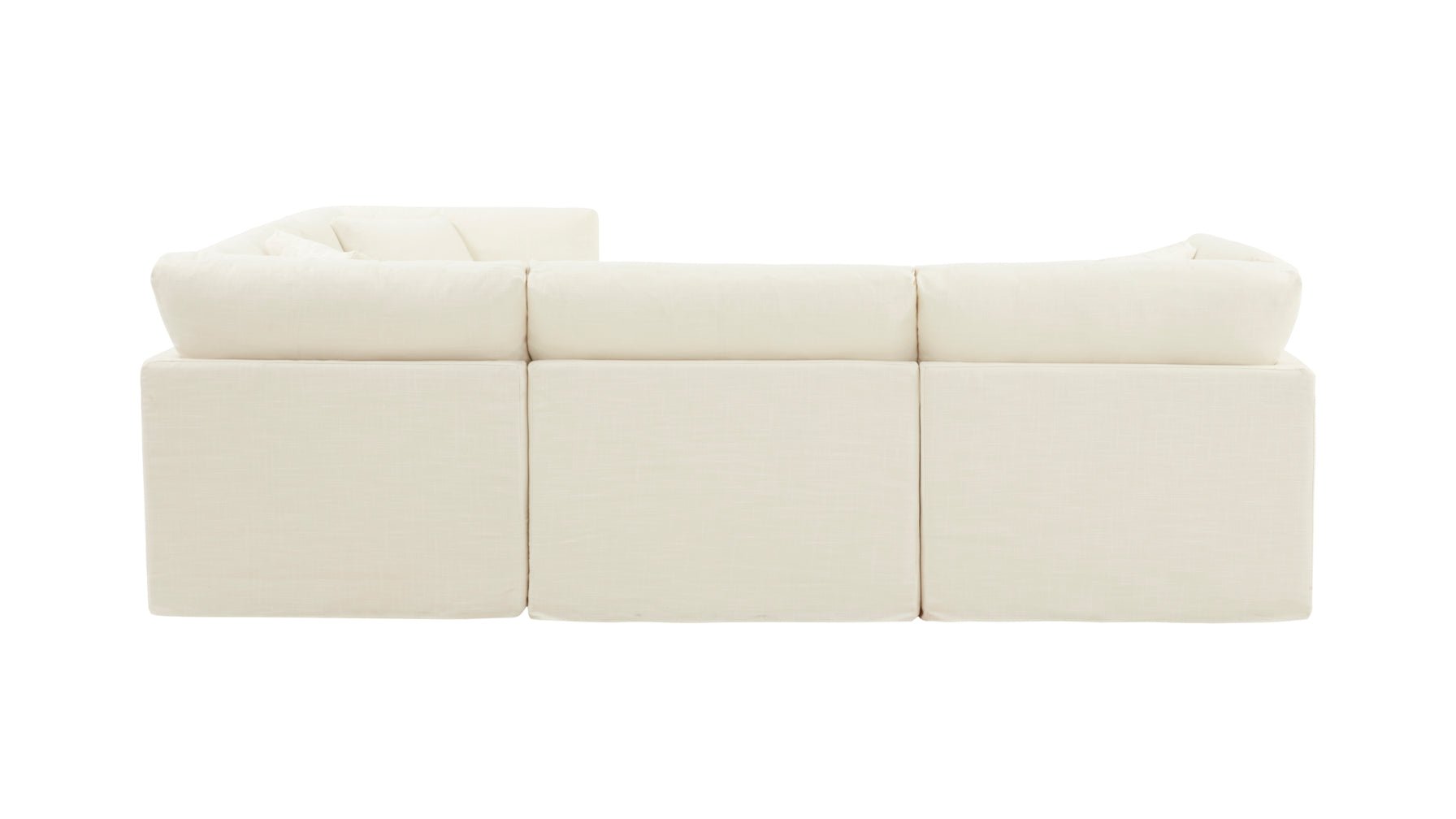 Get Together™ 4-Piece Modular Sectional Closed, Standard, Cream Linen - Image 10