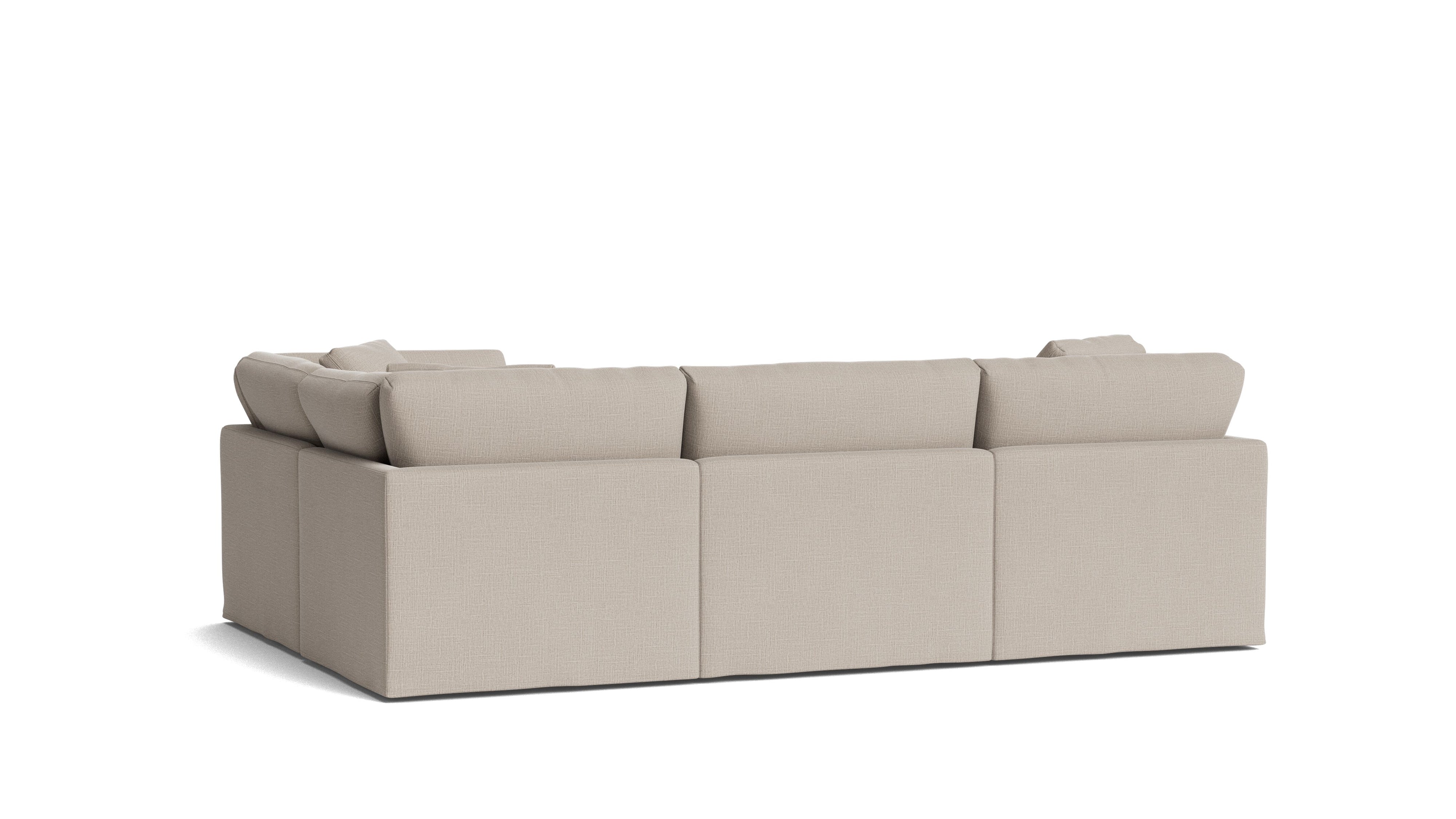 Get Together™ 4 - Piece Modular Sectional Closed, Standard, Light Pebble - Sundays Company CanadaSEC-YJ-043-029