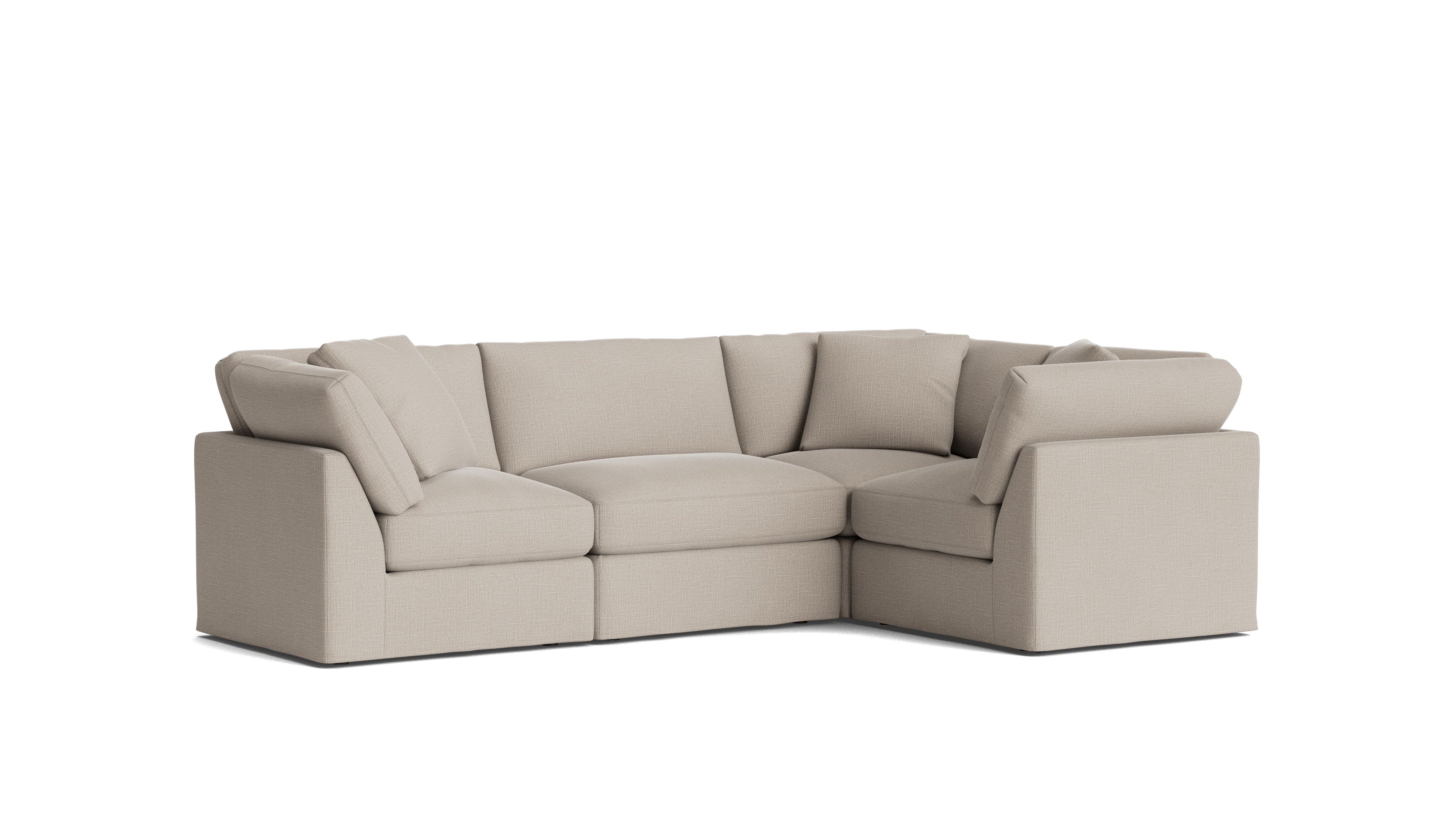 Get Together™ 4 - Piece Modular Sectional Closed, Standard, Light Pebble - Sundays Company CanadaSEC-YJ-043-029