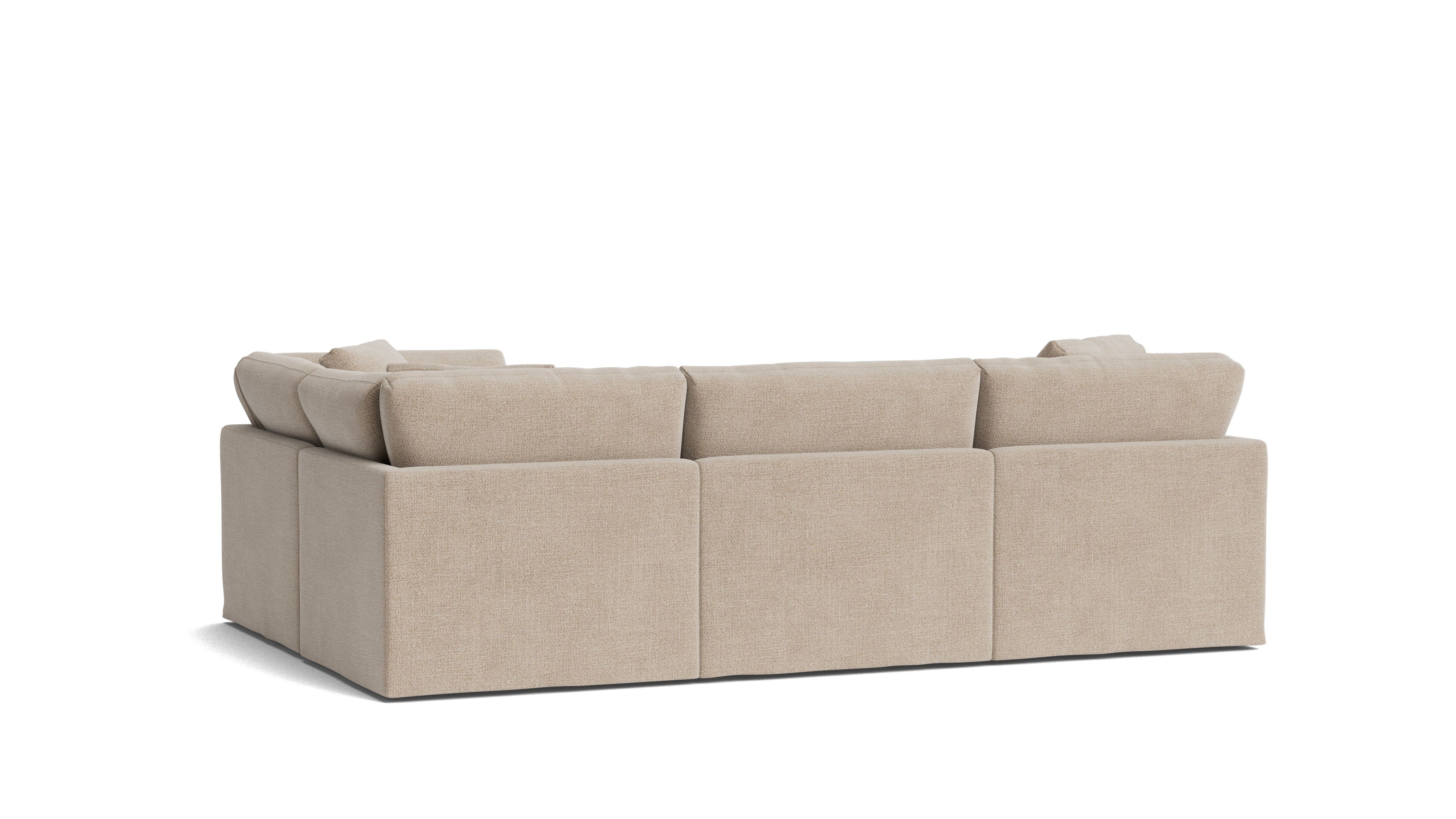 Get Together™ 4 - Piece Modular Sectional Closed, Standard, Champagne - Sundays Company CanadaSEC-YJ-043-041