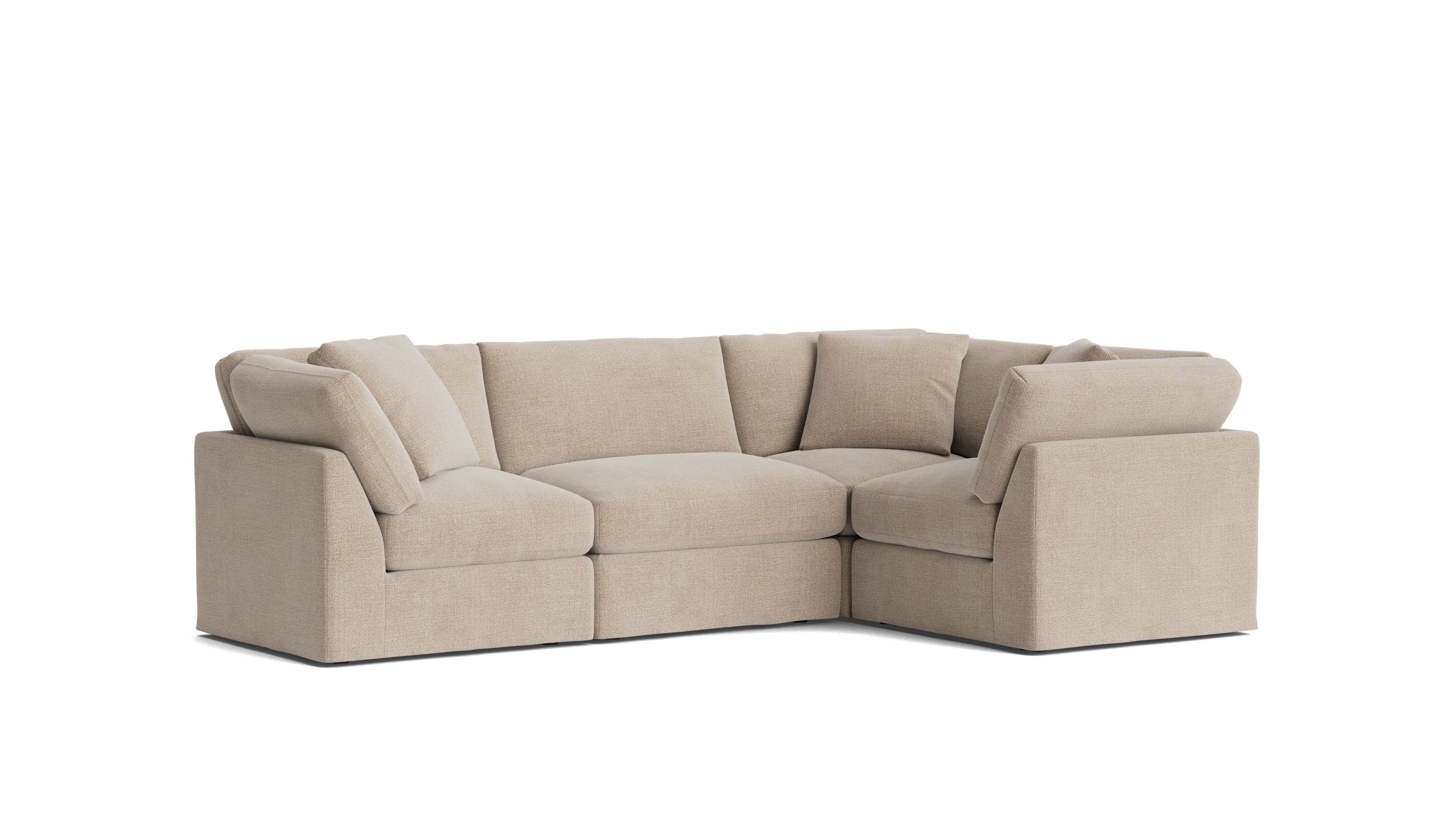 Get Together™ 4 - Piece Modular Sectional Closed, Standard, Champagne - Sundays Company CanadaSEC-YJ-043-041