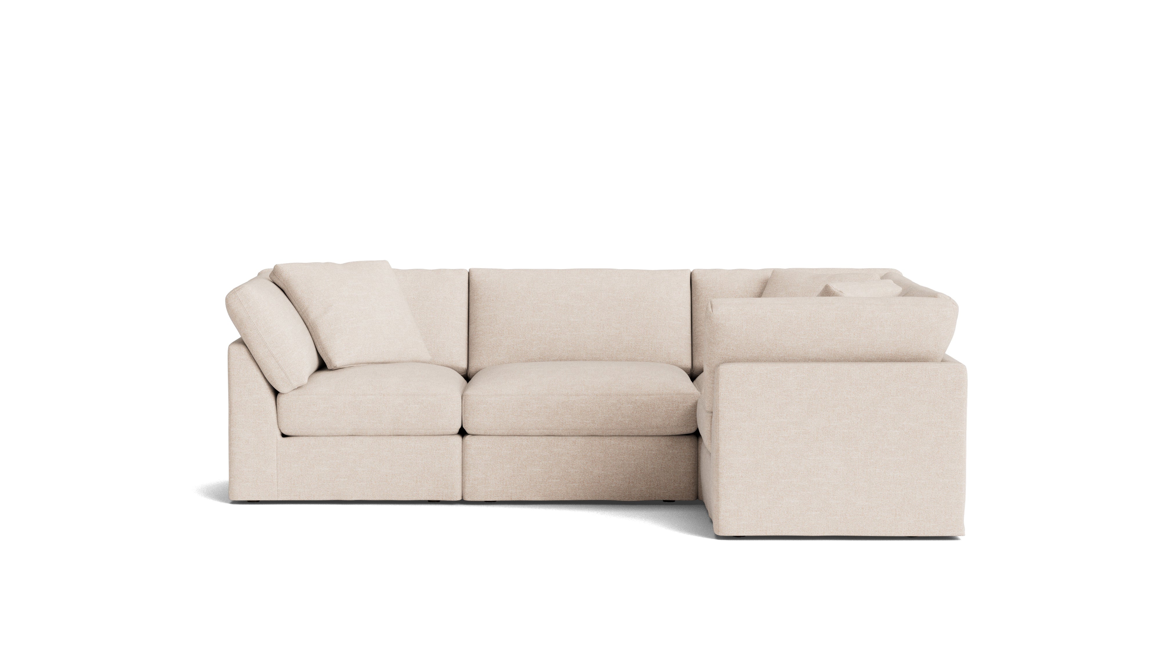 Get Together™ 4-Piece Modular Sectional Closed, Standard, Sunbeam