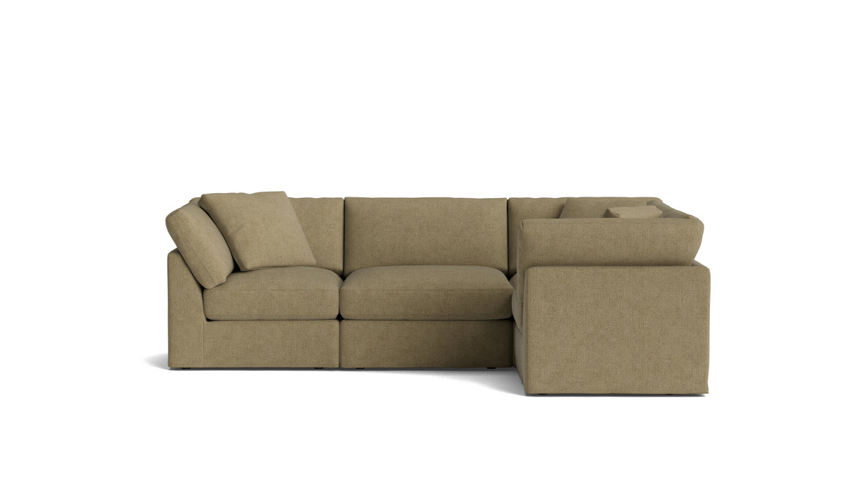 Get Together™ 4-Piece Modular Sectional Closed, Standard, Olive