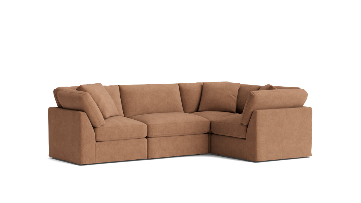 Get Together™ 4-Piece Modular Sectional Closed, Standard, Spice — alternate view