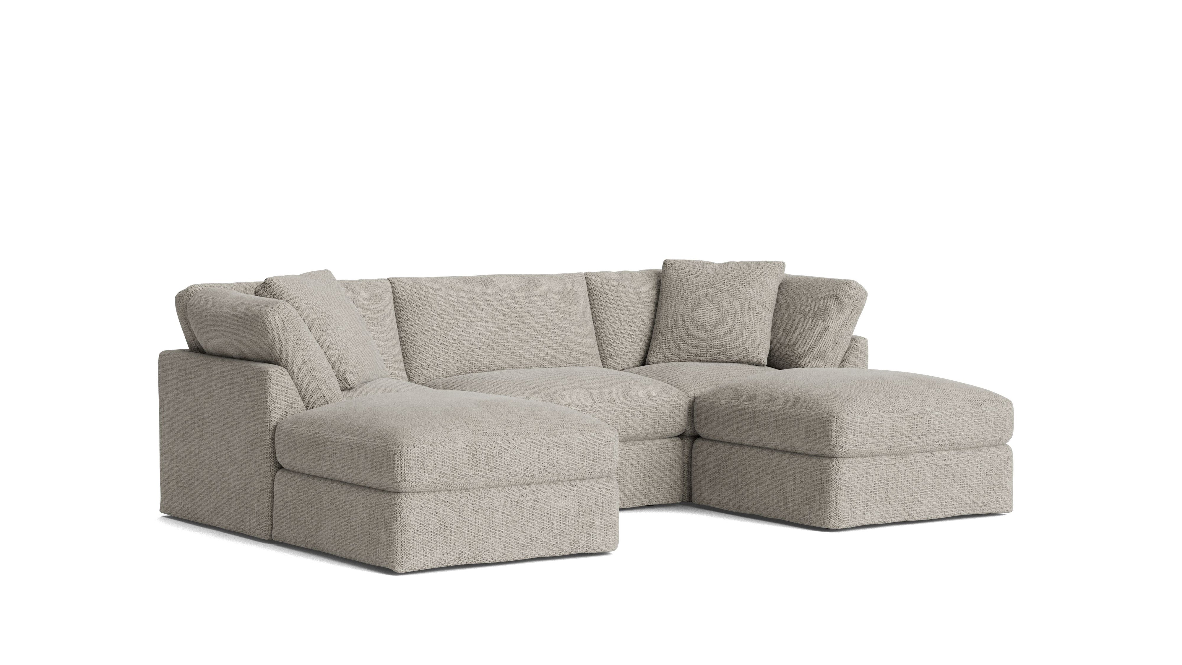 Get Together™ 5 - Piece Modular U - Shaped Sectional, Standard, Oatmeal - Sundays Company CanadaSEC-YJ-044-007
