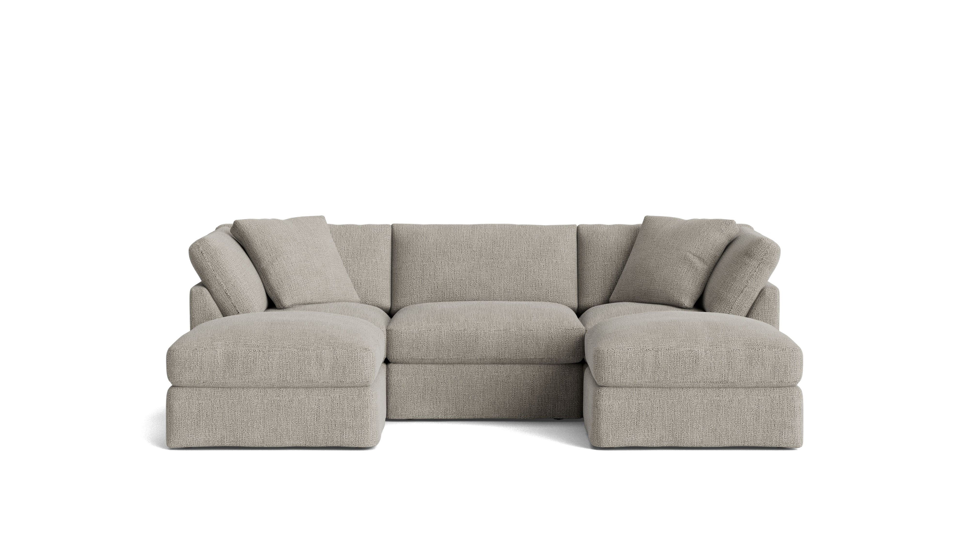 Get Together™ 5 - Piece Modular U - Shaped Sectional, Standard, Oatmeal - Sundays Company CanadaSEC-YJ-044-007