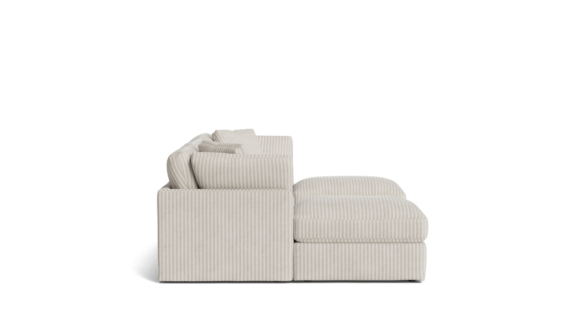 Get Together™ 5-Piece Modular U-Shaped Sectional, Standard, Newport Stripe — alternate view