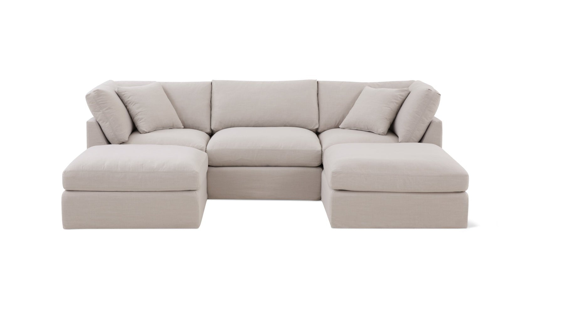 Get Together™ 5-Piece Modular U-Shaped Sectional, Standard, Clay_image