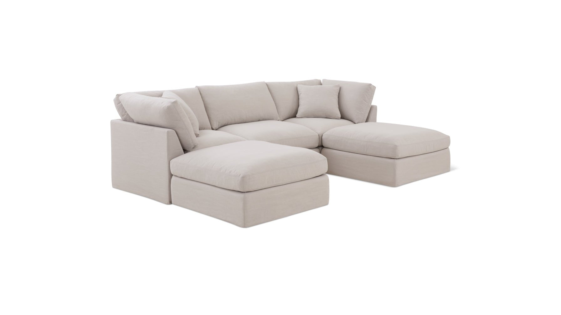 Get Together™ 5-Piece Modular U-Shaped Sectional, Standard, Clay_image