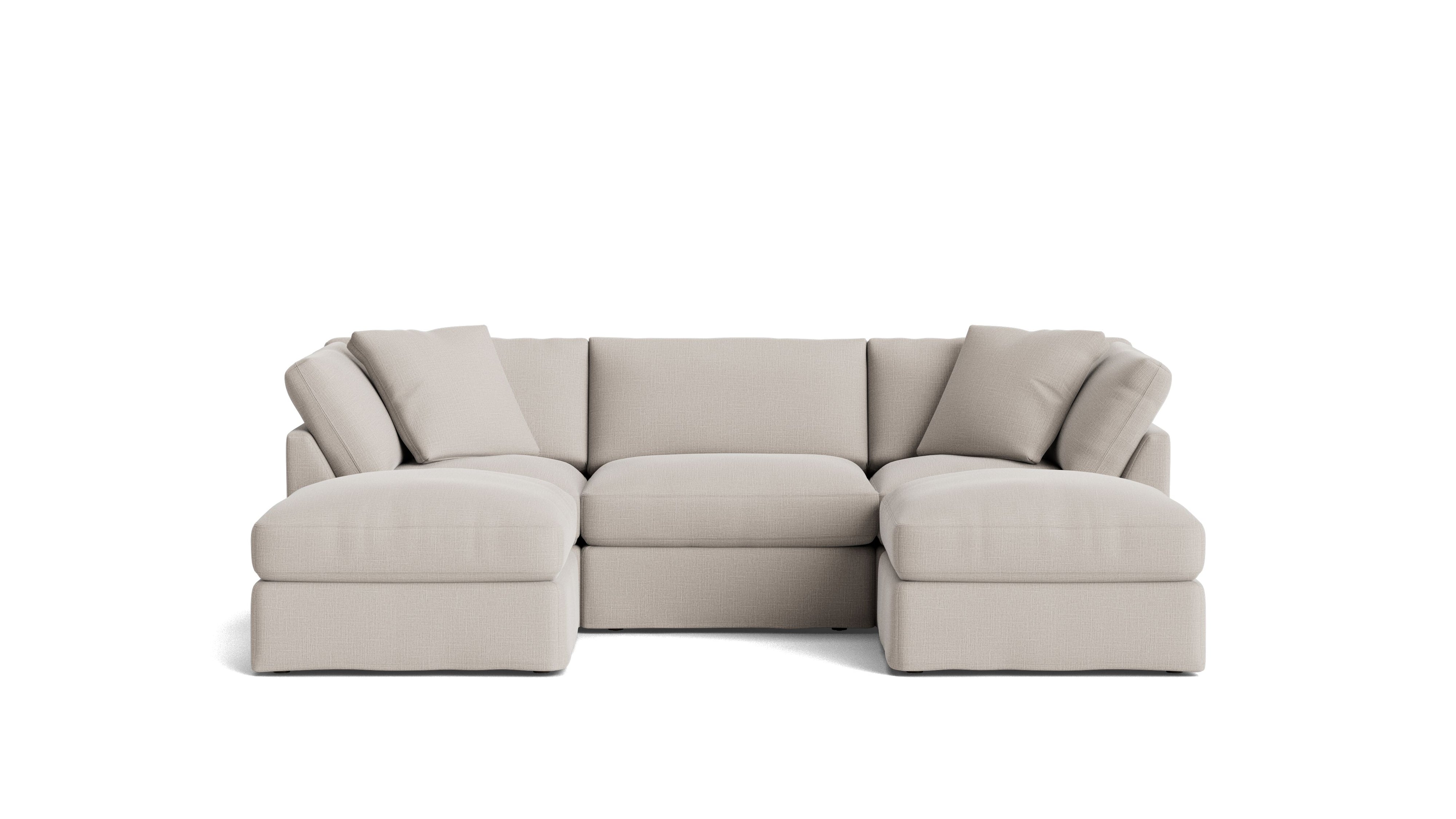 Get Together™ 5 - Piece Modular U - Shaped Sectional, Standard, Clay - Sundays Company CanadaSEC-YJ-044-015